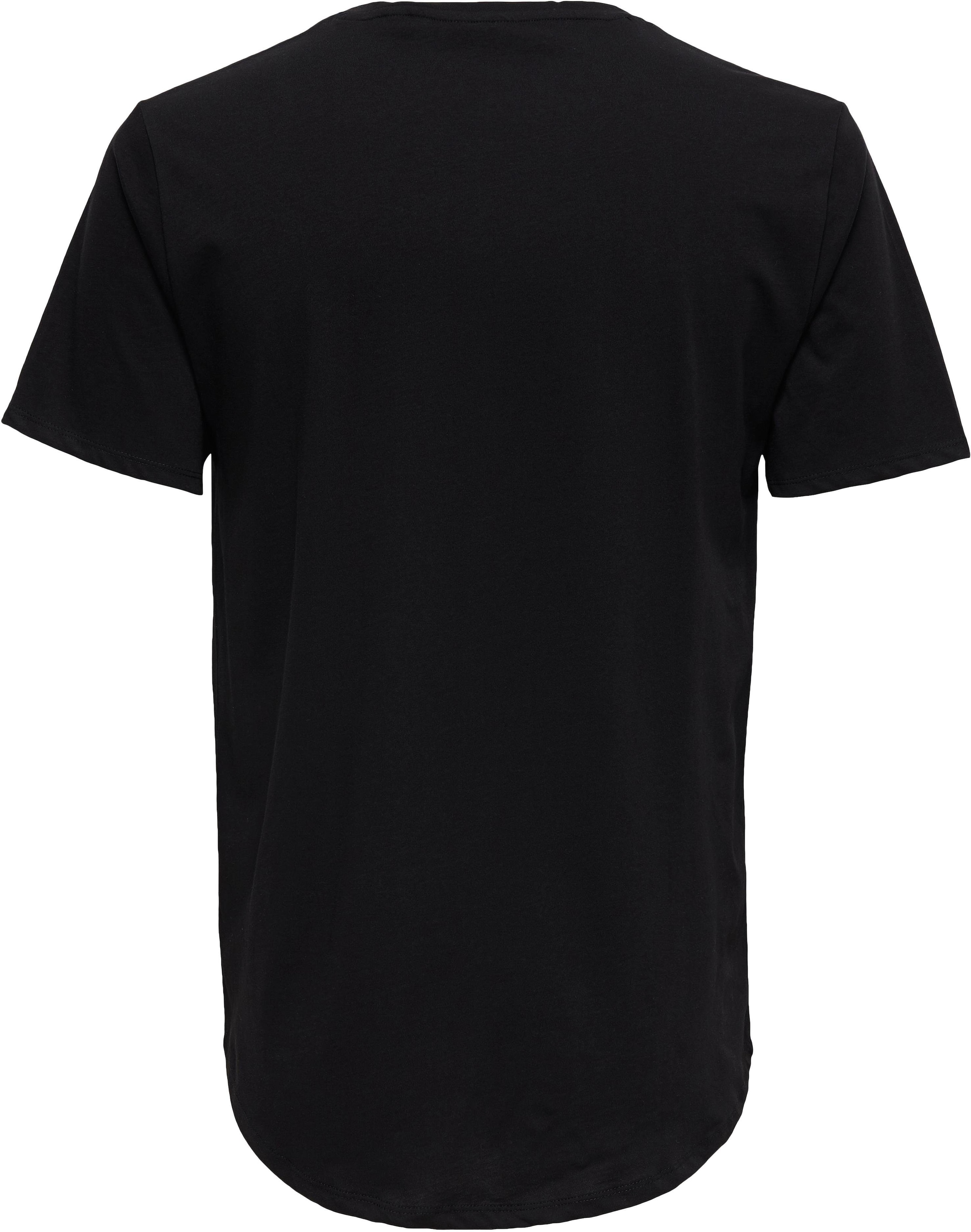ONLY & SONS Rundhalsshirt »ONSMATT LONGY SS TEE NOOS«