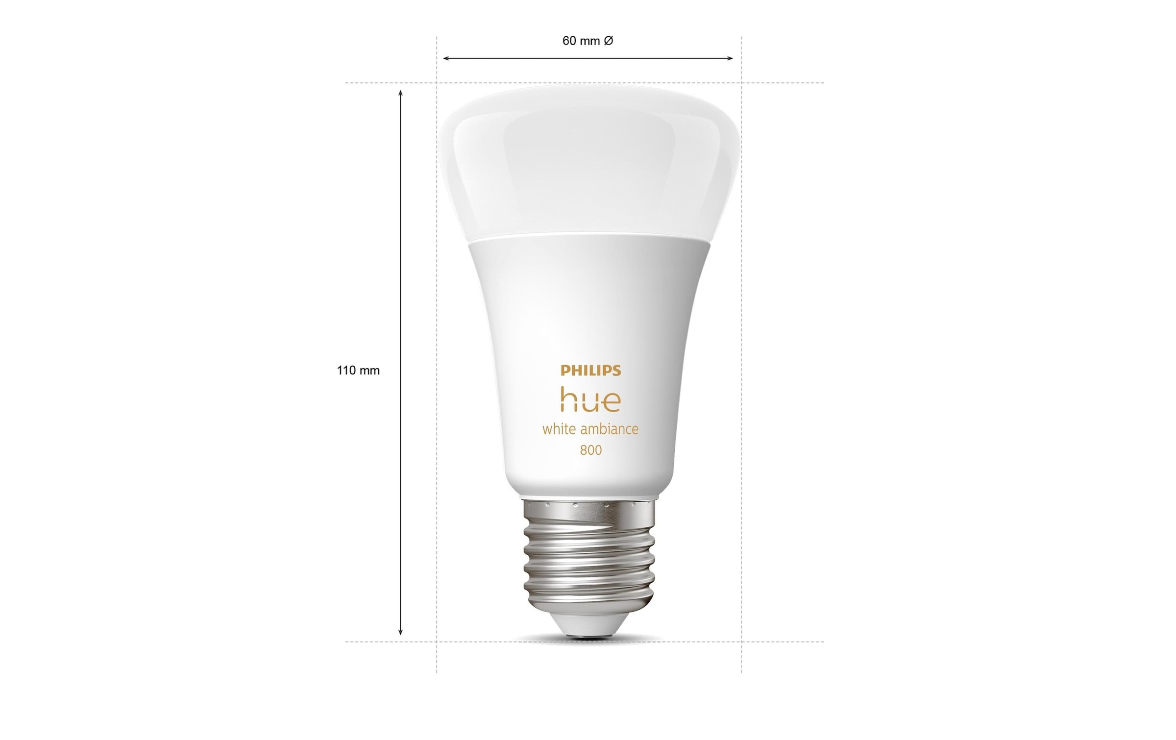 Philips Hue Spezialleuchtmittel »White Ambian«, E27, Neutralweiss-Tageslichtweiss-Kaltweiss-Warmweiss