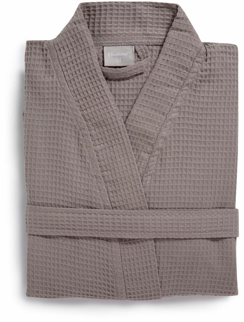 Seahorse Unisex-Bademantel »Waffle«, (1 St.), mit Gürtel