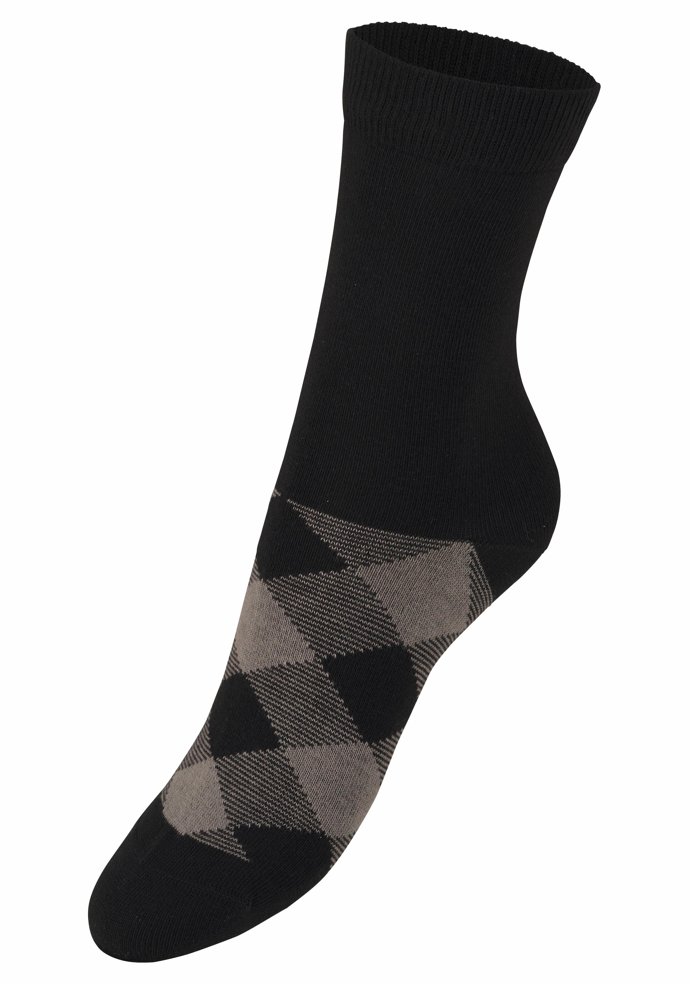H.I.S Socken, (7 Jelmoli-Versand Rhombenmuster angesagtem bei online Schweiz in Paar), kaufen