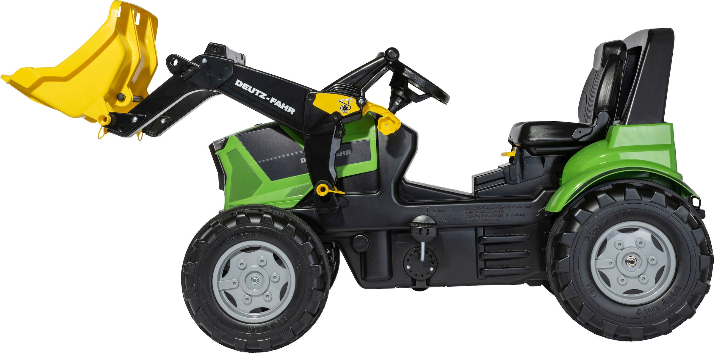 rolly toys® Trettraktor »rollyFarmtrac Premium II Deutz 8280 TTV«, mit Frontlader, BxTxH: 150x54x75 cm