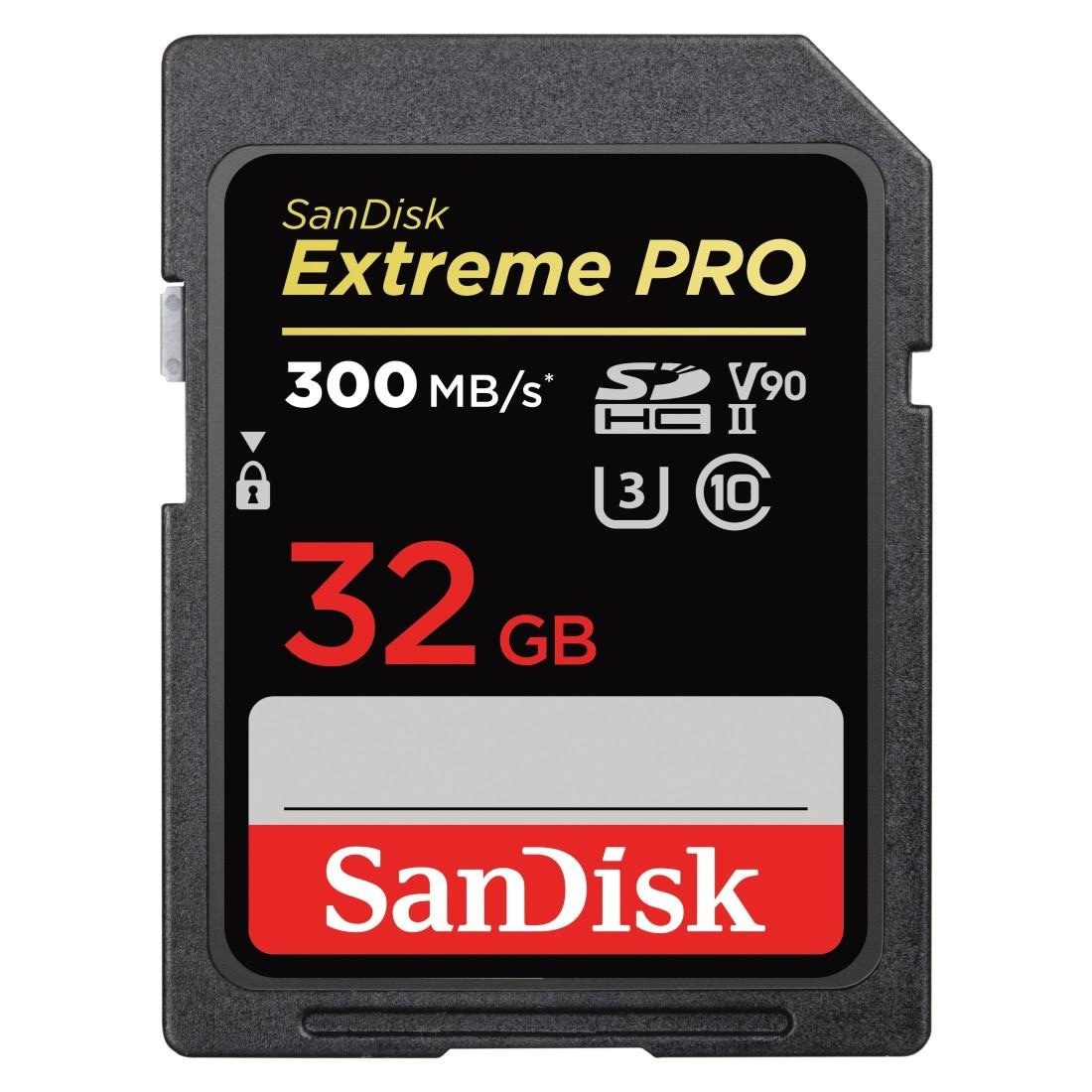 Sandisk Speicherkarte »Extreme Pro«, (UHS-I Class 10 300 MB/s Lesegeschwindigkeit)