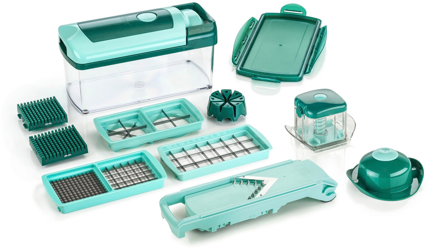 Genius Zerkleinerer "Nicer Dicer Fusion Set 13-tlg." Einfach, praktisch, sicher und platzsparend