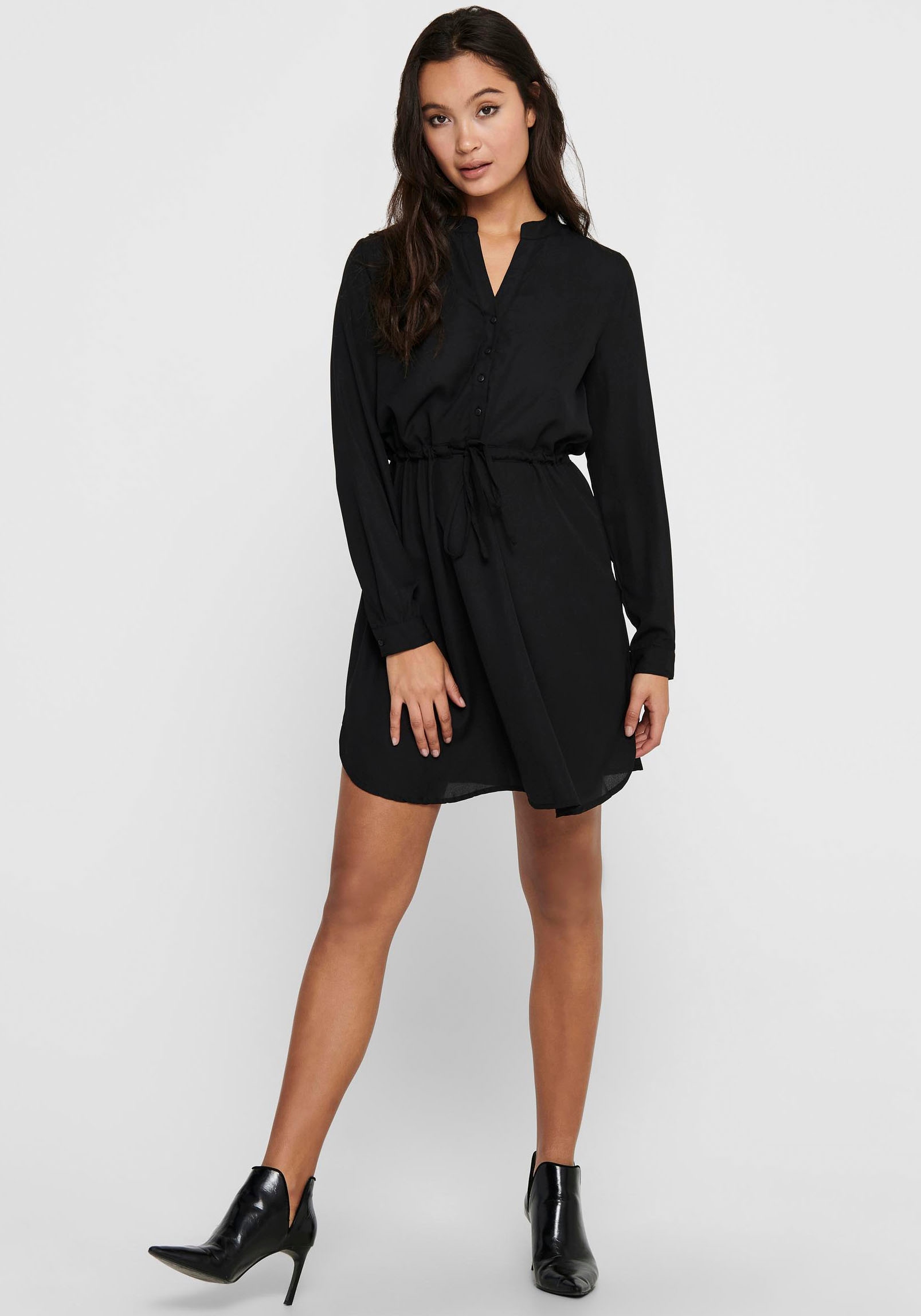 ONLY Druckkleid »ONLCORY L/S V-NECK TUNIC«, Sommerkleid