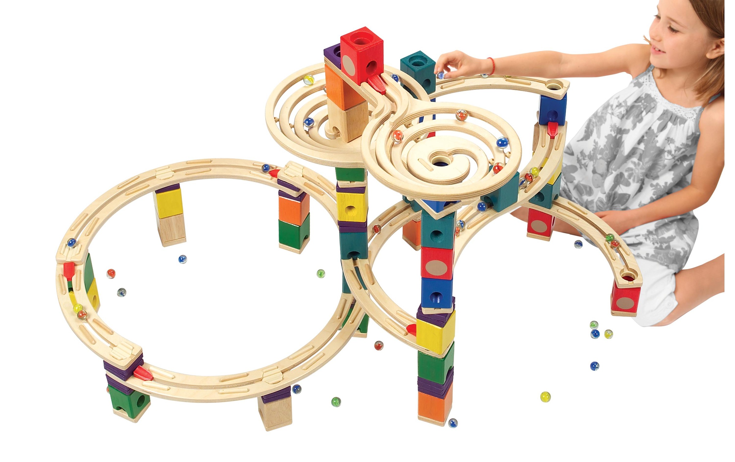 Hape Kugelbahn »Quadrilla: The Cyclone«, FSC-Holz