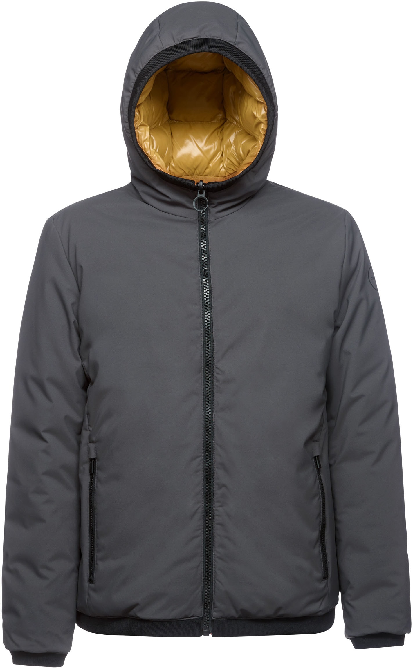 Geox Wendejacke »SPHERICA«, mit Kapuze, eine Seite glatt - eine Seite gesteppt, Reissverschluss, Kapuze
