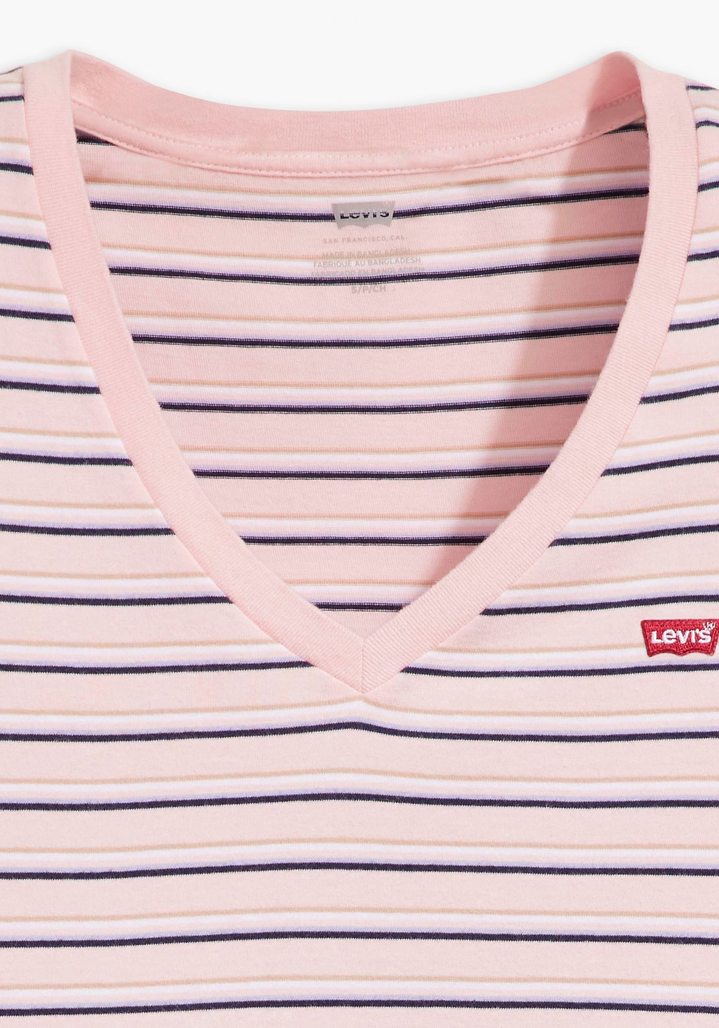 Levi's® V-Shirt »PERFECT VNECK«, mit Mini-Batwing-Logostickerei