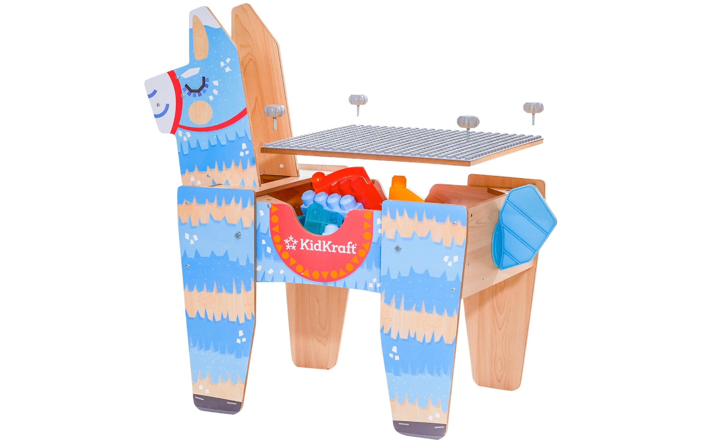 Spielbausteine »Kid Kraft Llama Pinata Bausteintisch«, (50 St.)