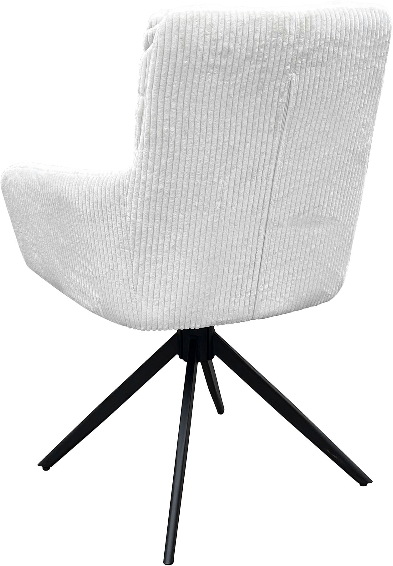 byLIVING Esszimmerstuhl »Pura (2er-Set)«, (Set), Sitzschale 360°drehbar, Metall schwarz, Armlehnstuhl, diverse Farben