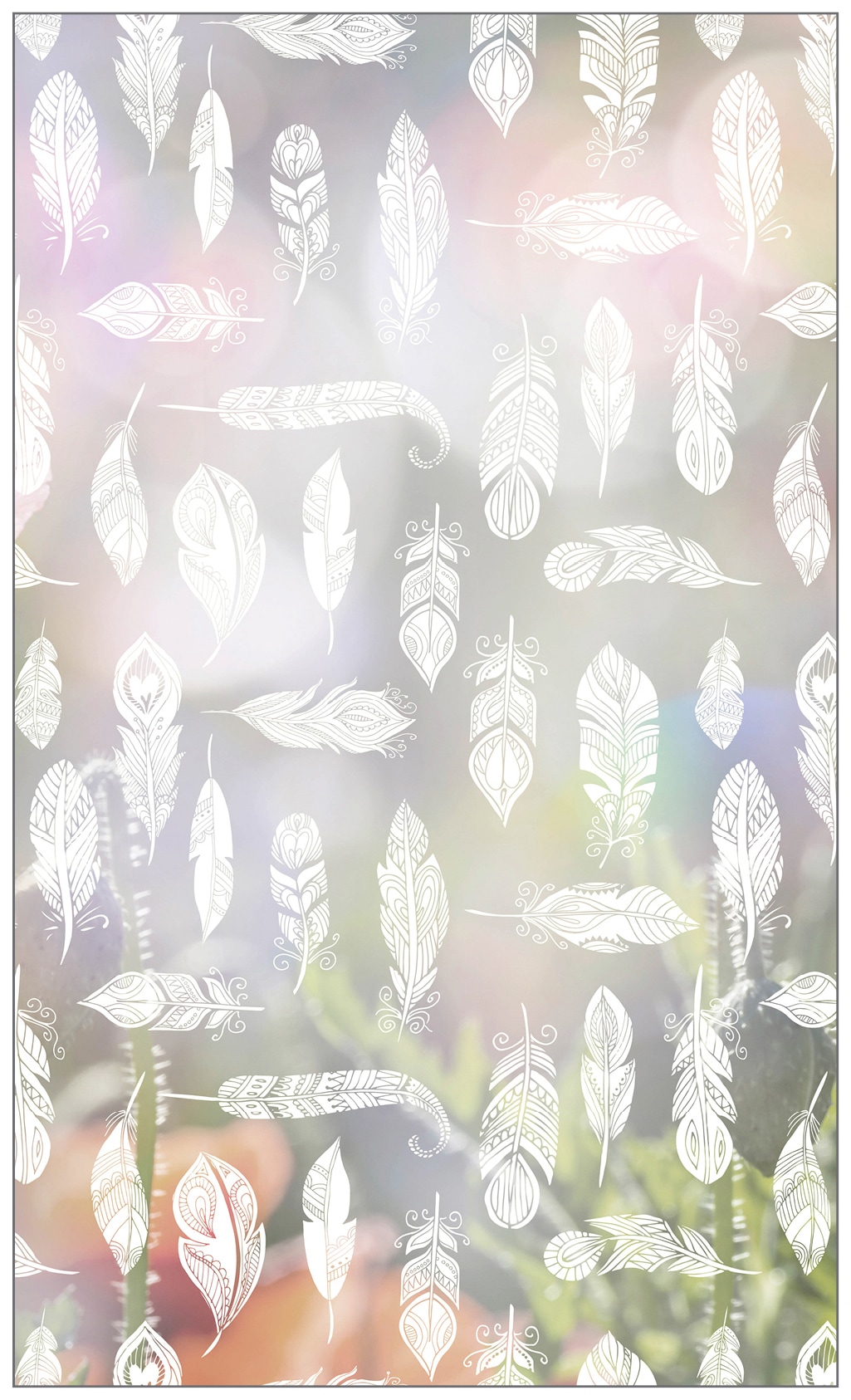 MySpotti Fensterfolie »Look Feathers white«, halbtransparent, glattstatisch  haftend, 60 x 100 cm, statisch haftend online shoppen | Jelmoli-Versand