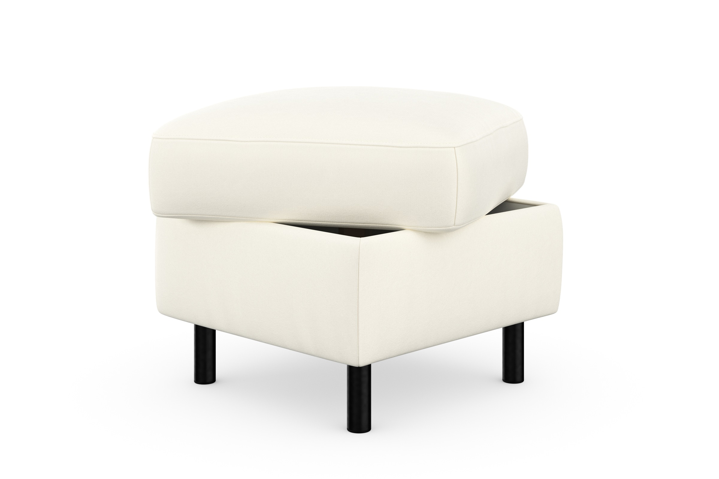 sit&more Stauraumhocker »Sinatra«, Sitzfläche ist abnehmbar, mattschwarze Metallfüsse