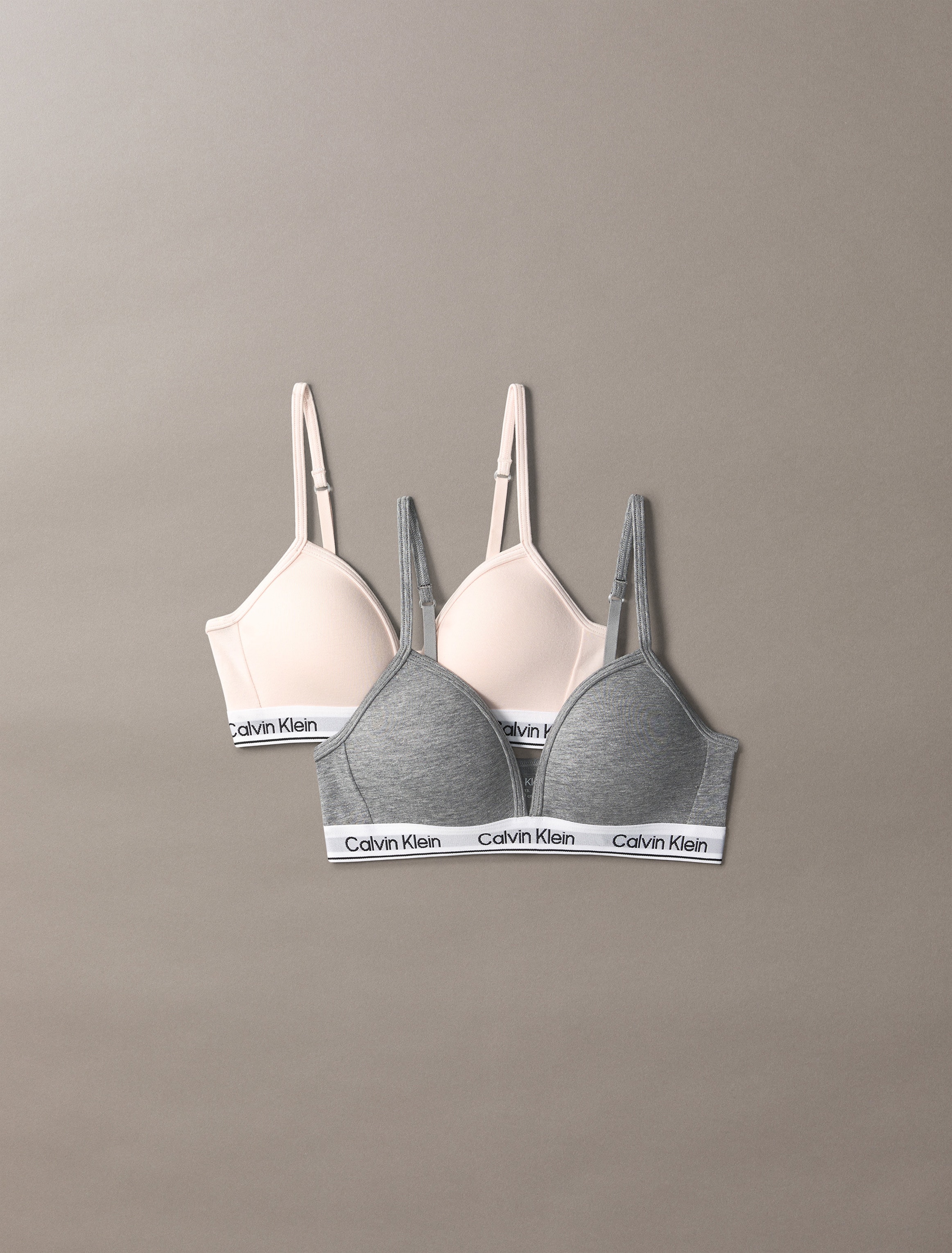 Calvin Klein Underwear Triangel-BH »2PK TRIANGLE« Packung, 2er-Pack, 2 Stk. mit Logobund