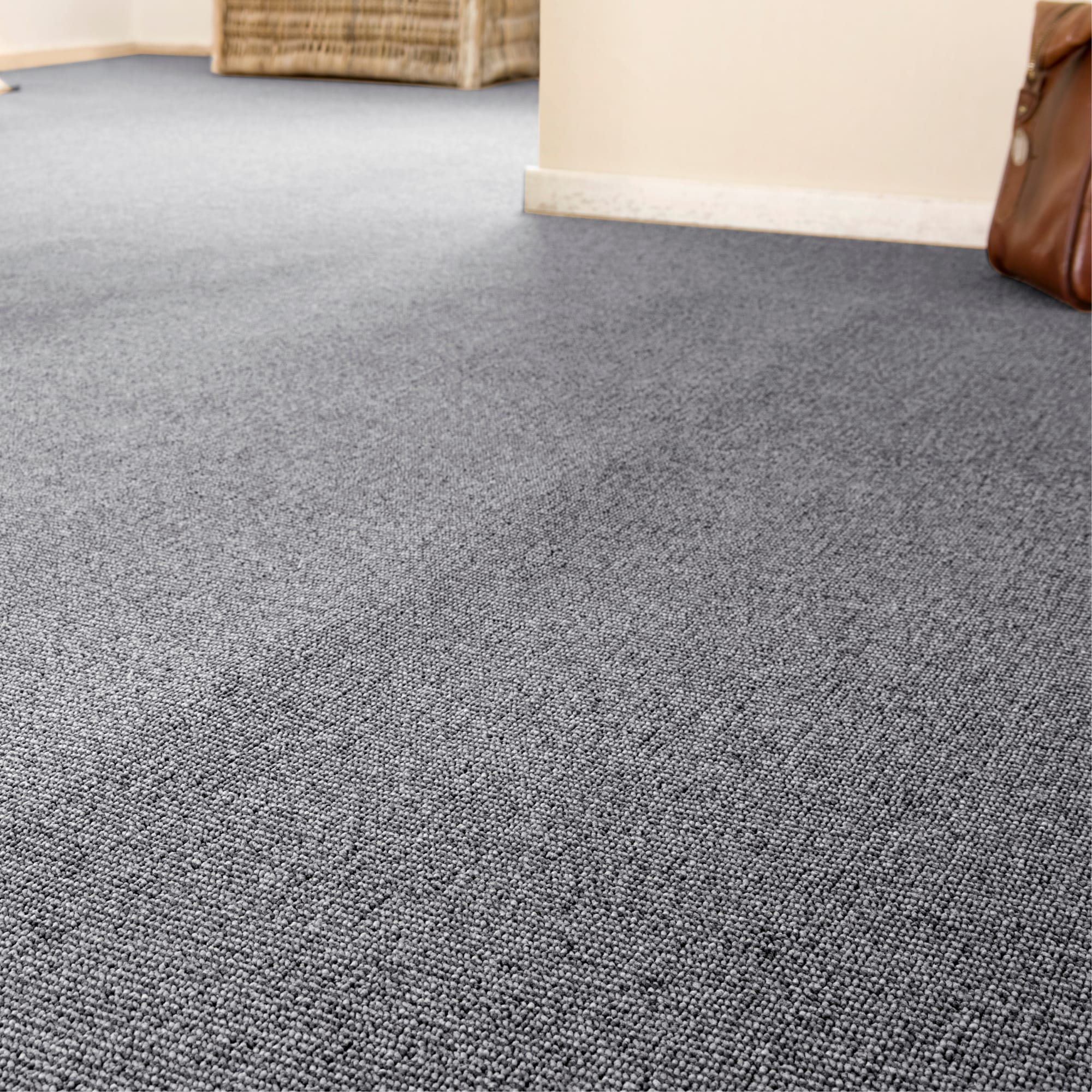 Andiamo Teppichboden "Luton, Feinschlinge, Made in Netherlands" rechteckig 6 mm Höhe meliert, Breite 400 cm oder 500 cm, strapazierfähig & pflegeleicht