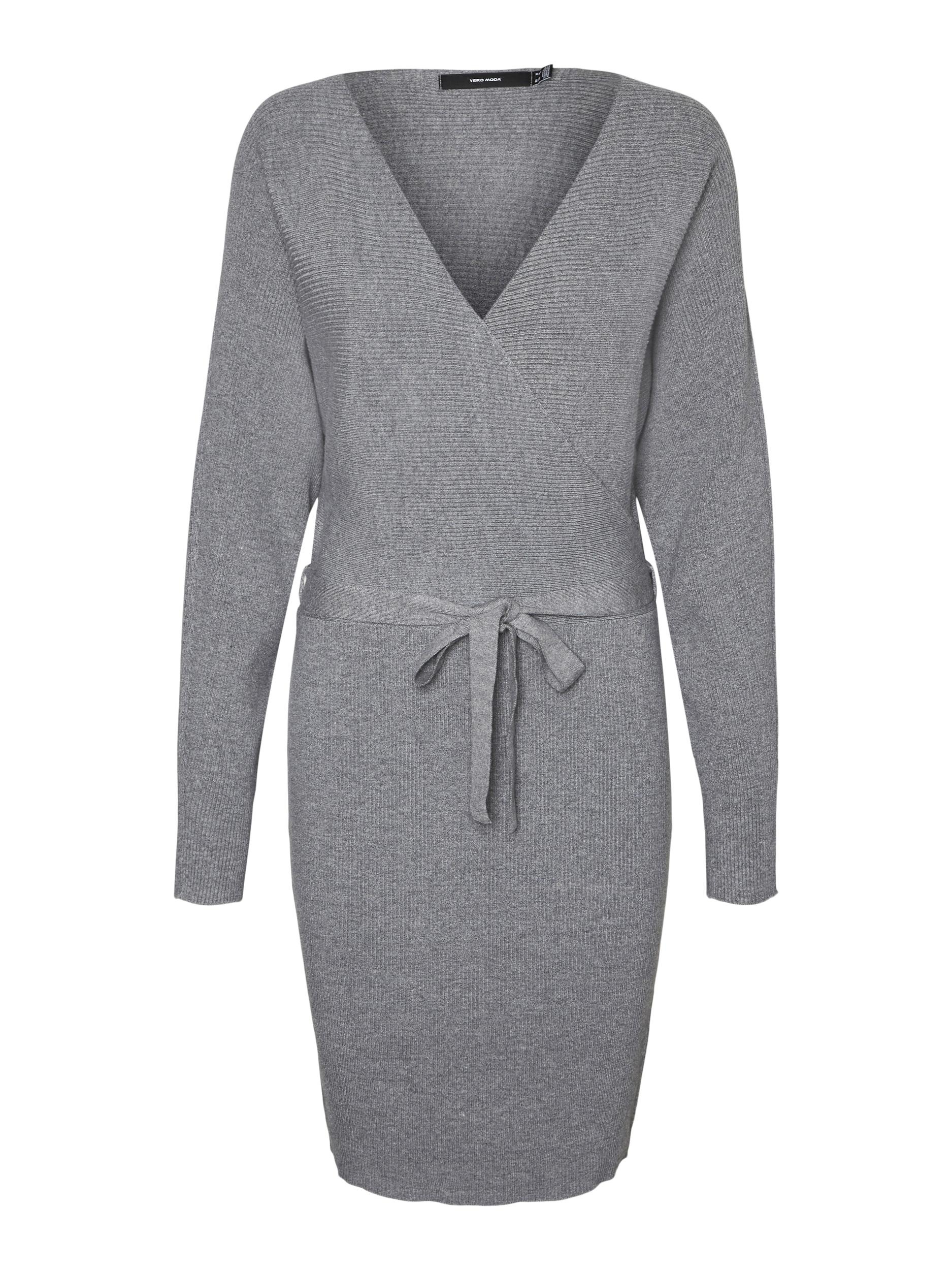 Vero Moda Strickkleid »VMHOLLYREM LS V-NECK DRESS GA NOOS«