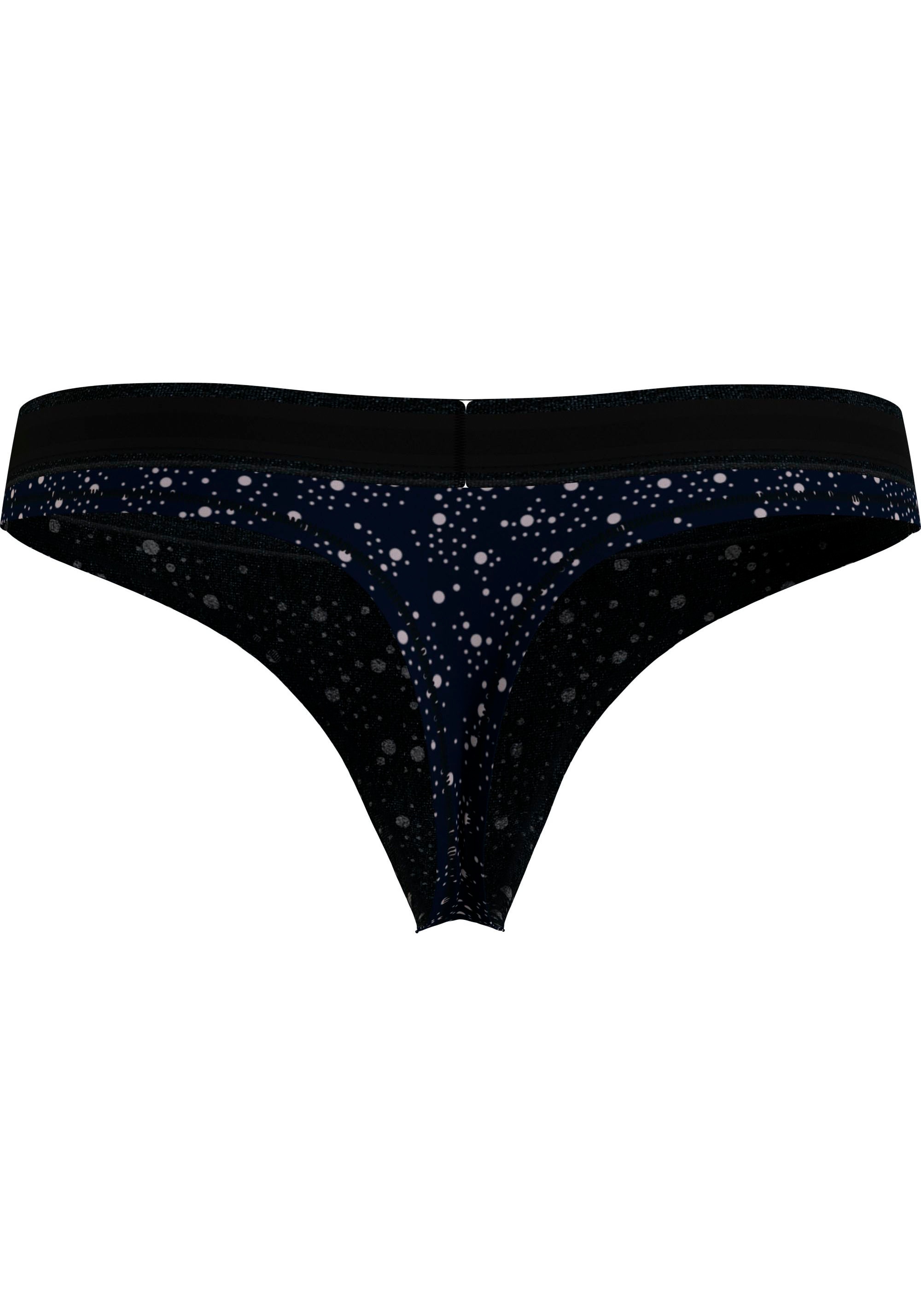 ❤ Tommy Hilfiger PRINT«, im bestellen Underwear Jelmoli-Online Shop T-String modischem Logobund »THONG Labelflag mit und