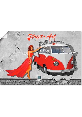 Artland Wandbild »Street-Art in Digital-Art«, Frau, (1 St.), als Alubild,... kaufen
