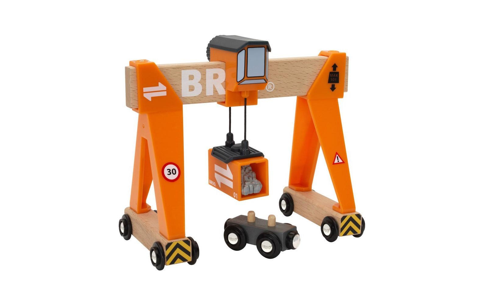 BRIO® Spielzeugeisenbahn-Erweiterung »BRIO® WORLD Container-Verladekran«