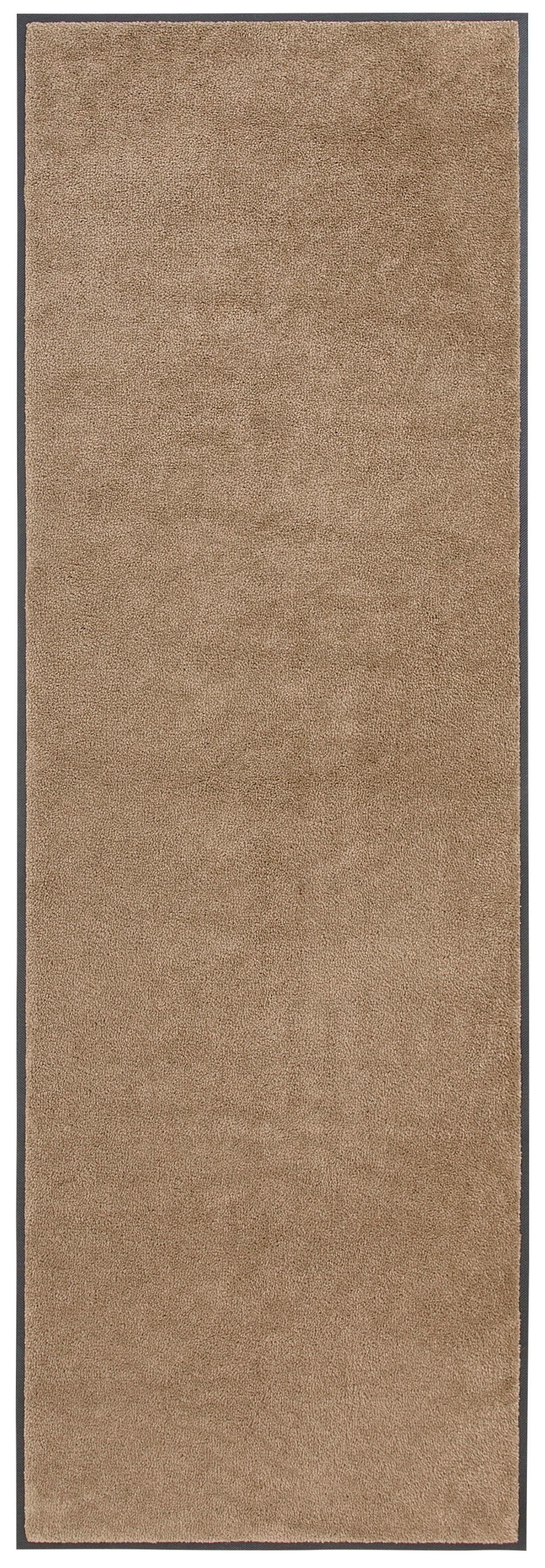 my home Läufer »Lavea« rechteckig 9 mm Höhe Läufer, Teppichläufer, Brücke, Schmutzfangmatte, Uni-Farben, waschbar