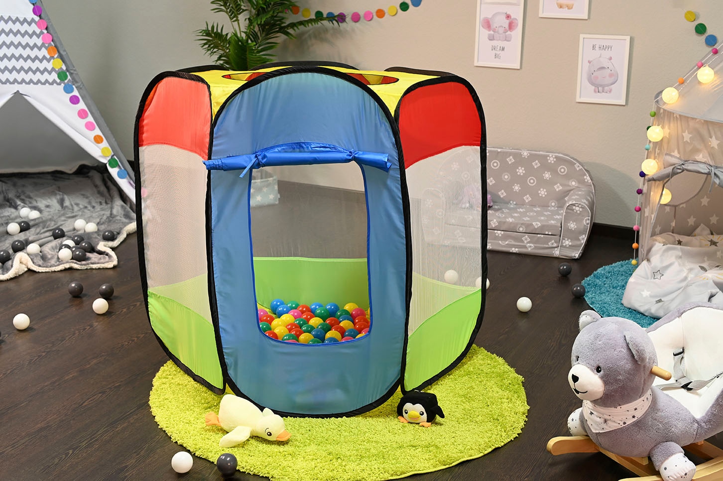 Knorrtoys® Spielzelt »Bendix«, sechseckiges Zelt; Seitenwände aus Gaze