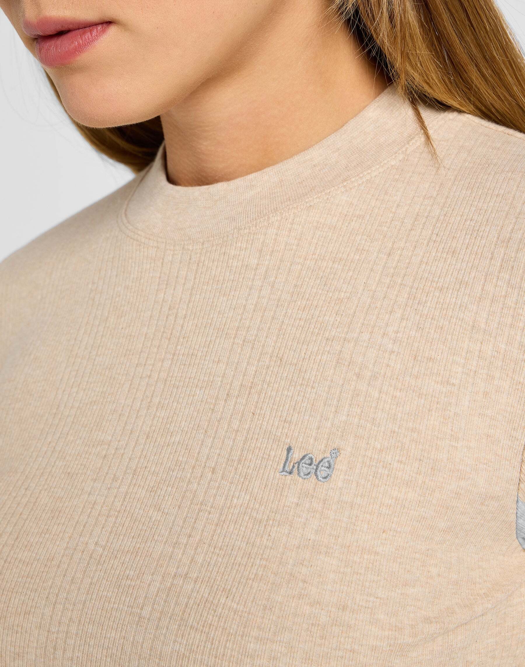 Lee® Langarmshirt »LEE Langarmshirt Longsleeves Cropped Rib Tee«