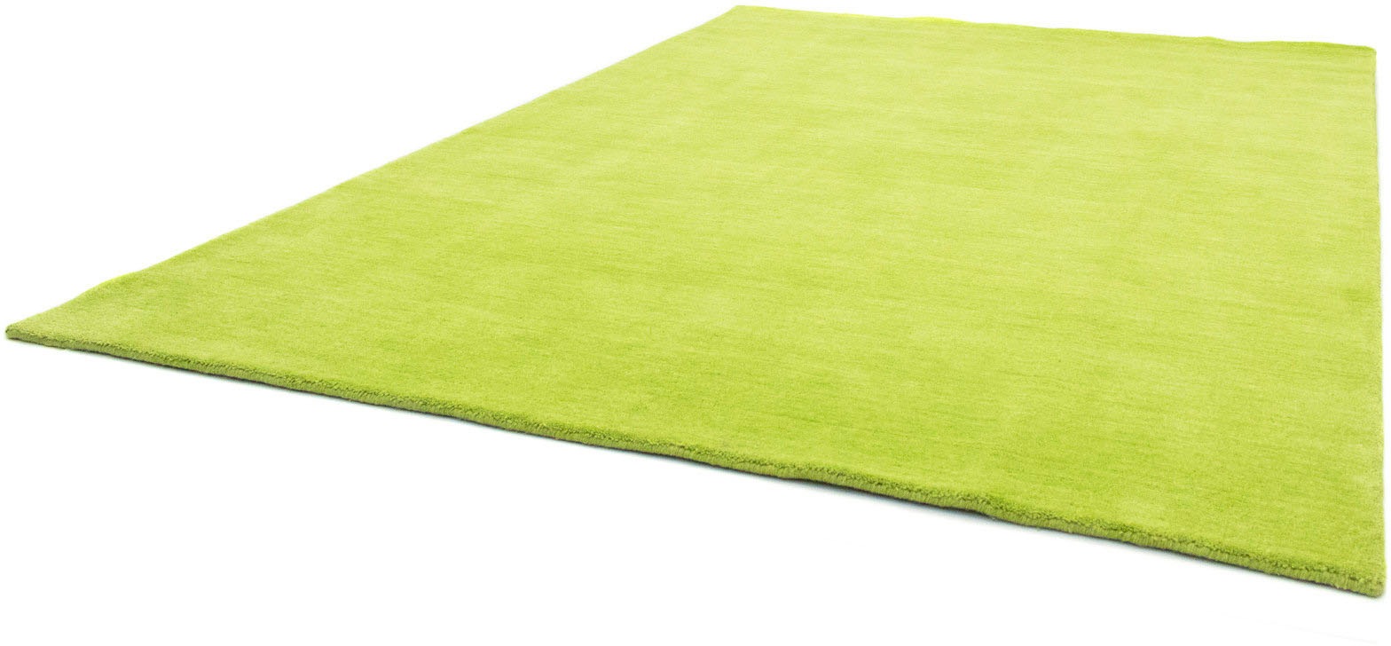 morgenland Wollteppich »Uni - Gabbeh Teppich - Softy«, rechteckig, 1,6 mm Höhe, Gabbeh Optik, Uni Farben, reine Wolle, sehr weicher Flor, Wohnzimmer