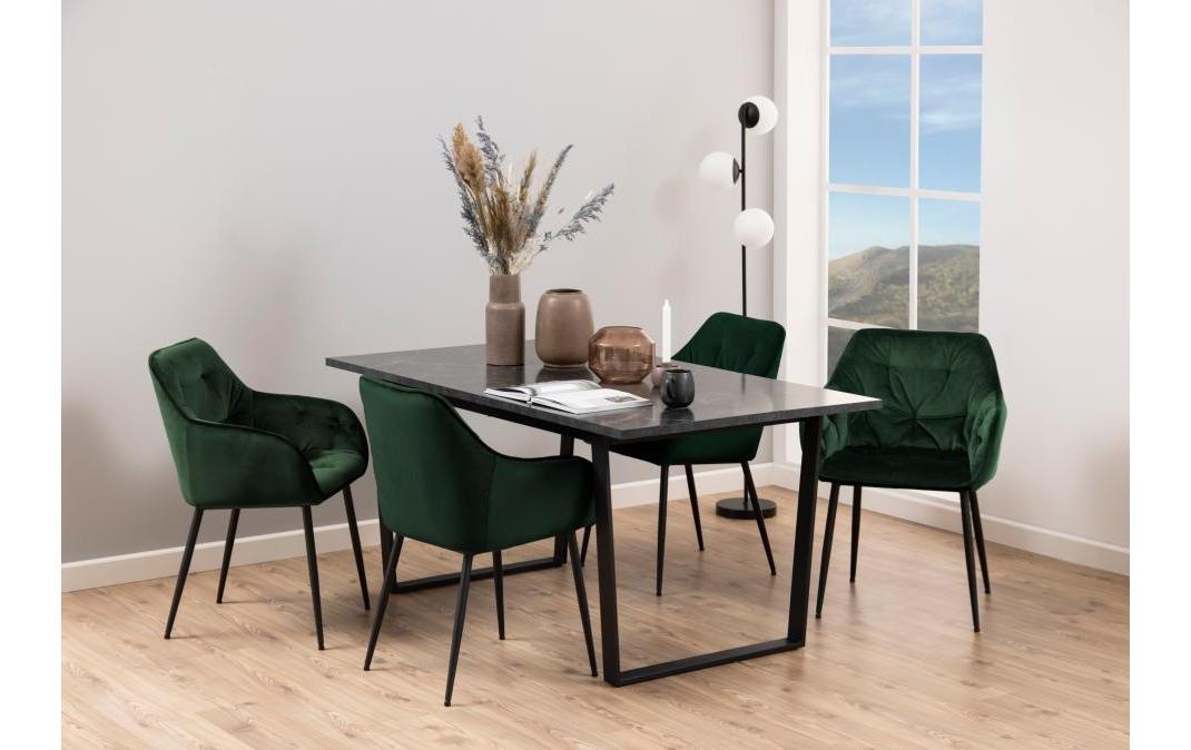 AC Design Esstisch »Amble 60 x 90 x 74 cm, Schwarz«