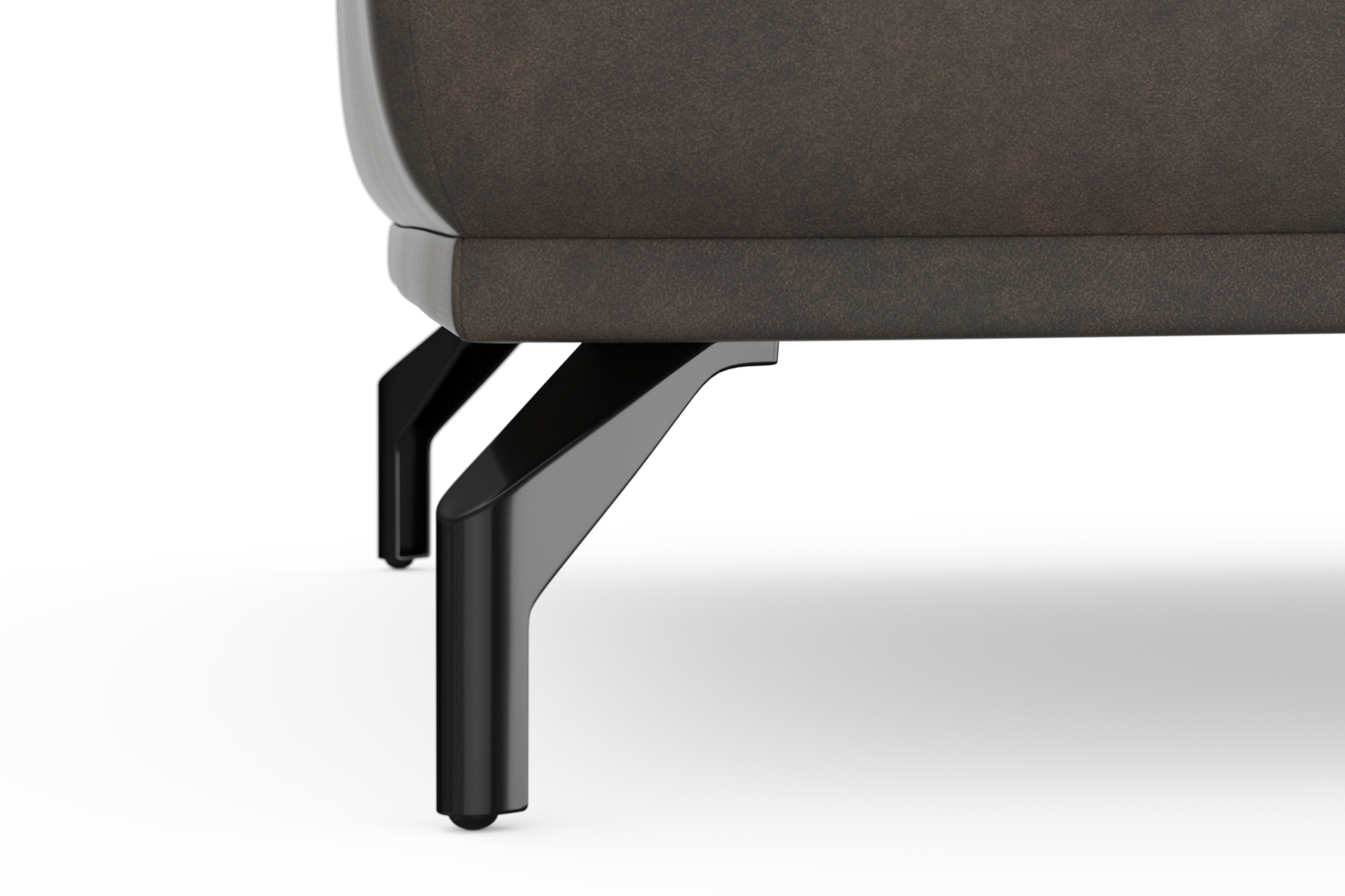 sit&more Hocker »Bailando«, mit Federkern und schwarzen, matten Metallfüssen