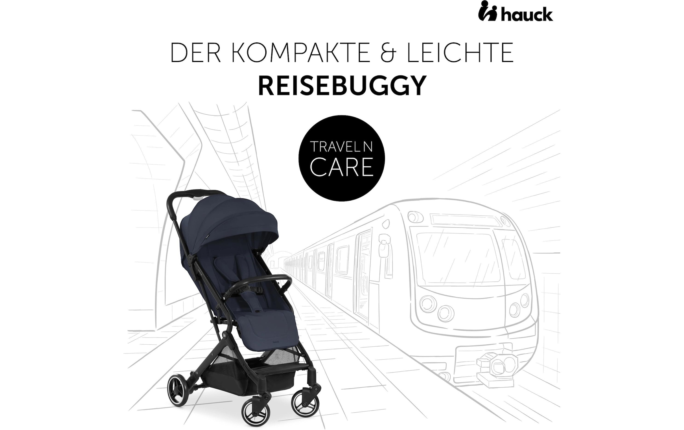 Hauck Kinder-Buggy »Travel N Care Plus Dark Navy Blue«, 25 kg