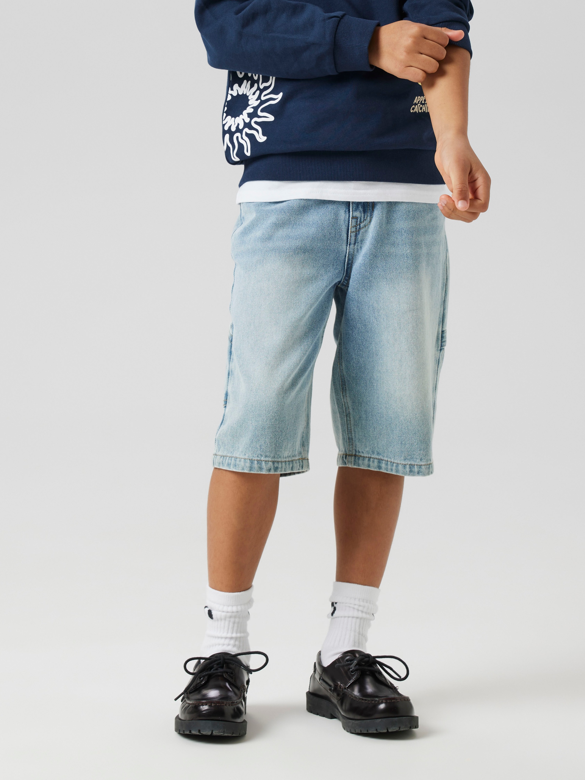 Name It Jeansbermudas »NKMRYAN BERMUDA 3800-IM NOOS« Baumwolle, Skater Fit
