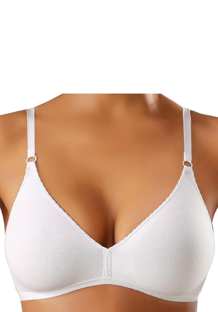 petite fleur Bralette-BH, (Packung, 2 Basic Baumwollqualität, angenehm bei Stück), weicher ohne Dessous aus online Bügel kaufen Schweiz Jelmoli-Versand