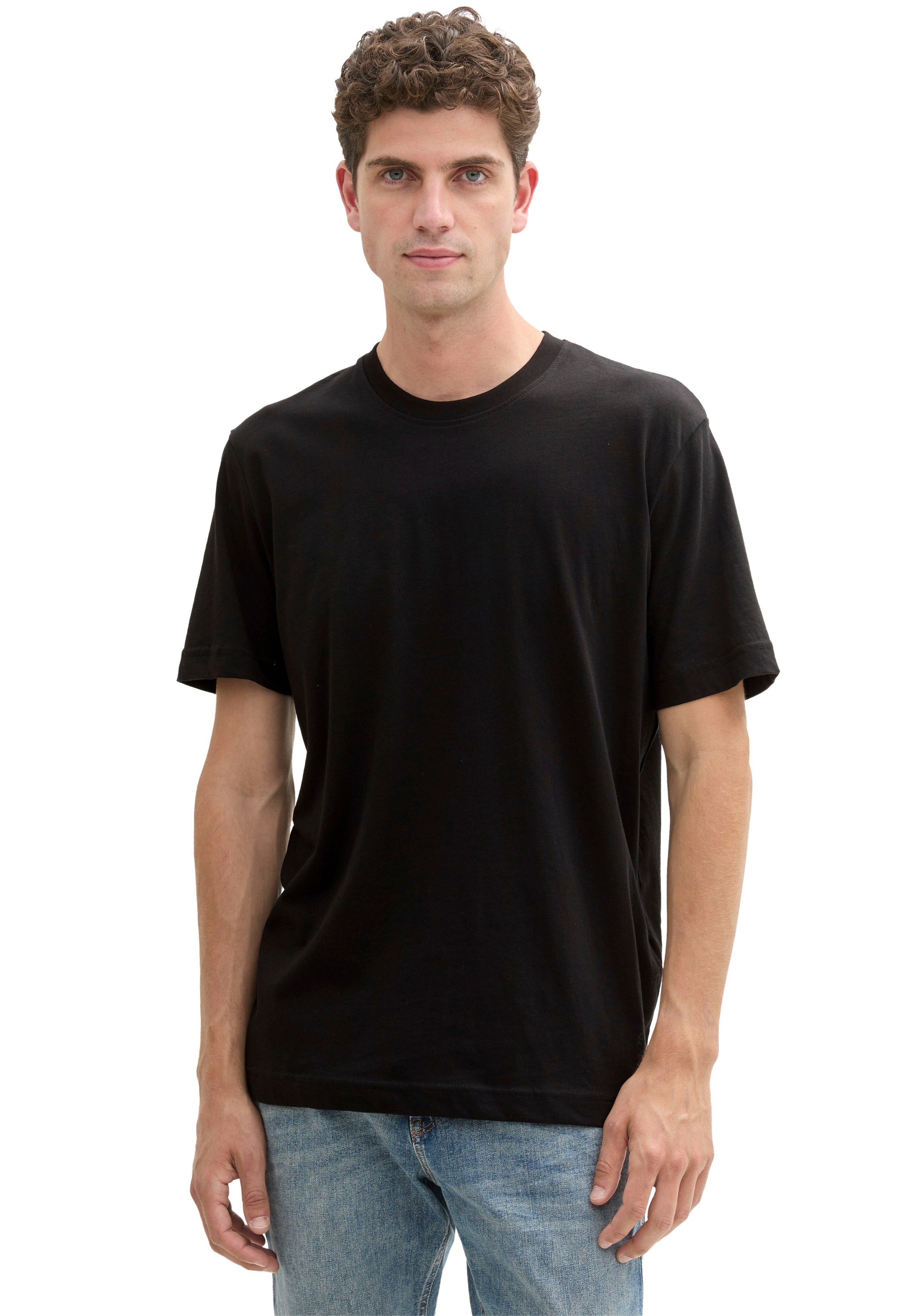 TOM TAILOR T-Shirt, (Packung, 2 tlg.), unifarben
