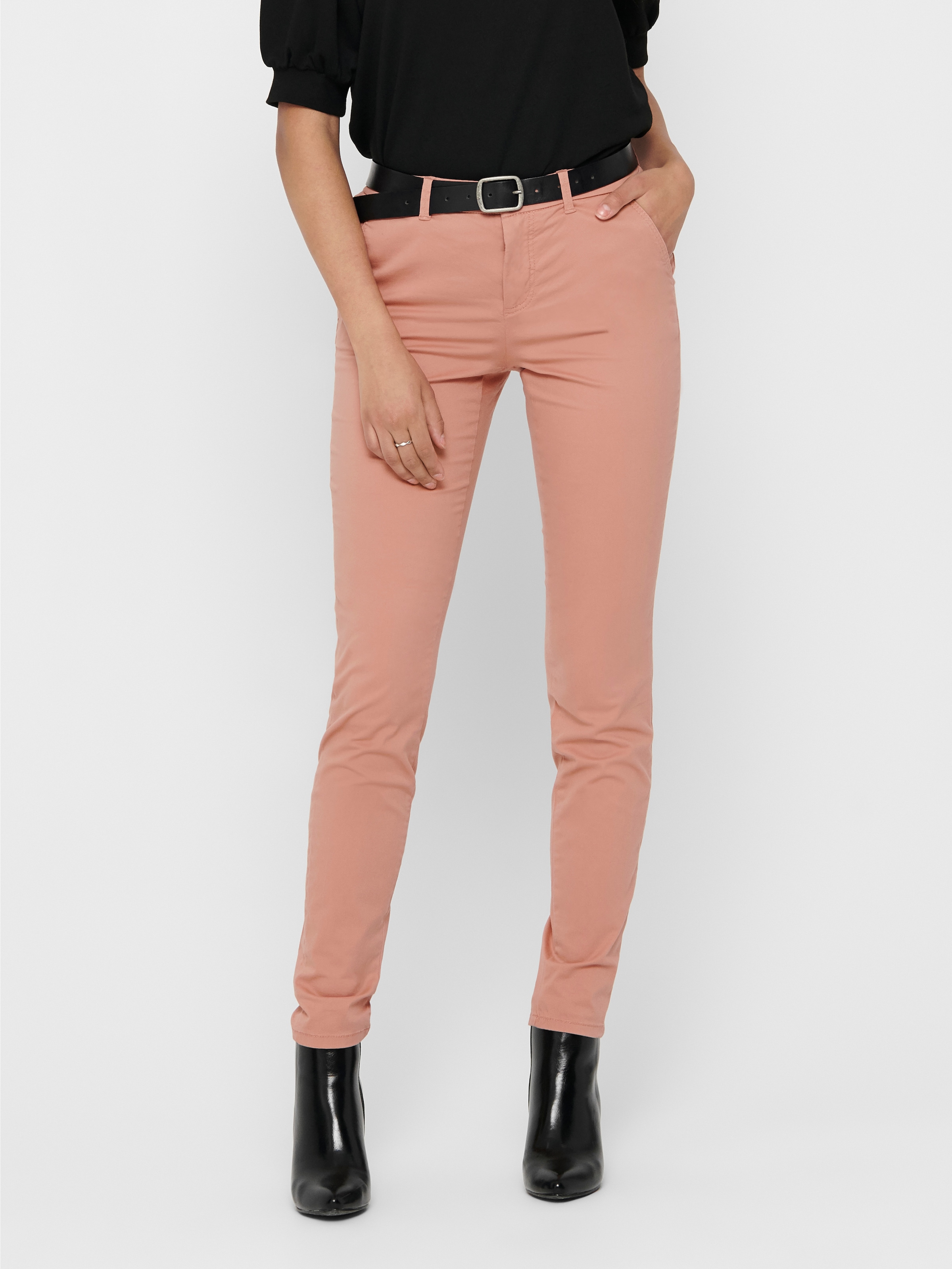 ONLY Chinohose »ONLPARIS REG CHINO PANT« gepflegte Hose mit schmaler Beinform