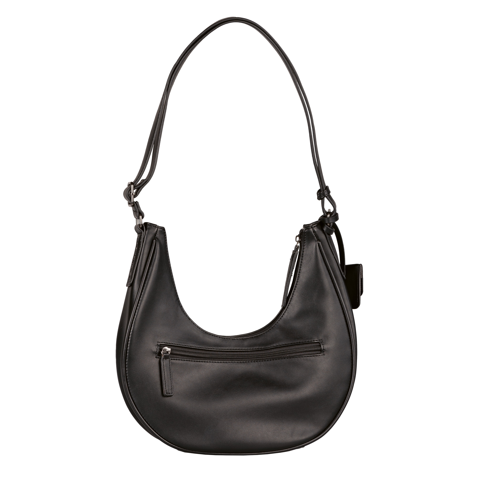 TOM TAILOR Denim Hobo »Bena«, aus glattem Lederimitat mit feinem Logo und dekorativem Anhänger