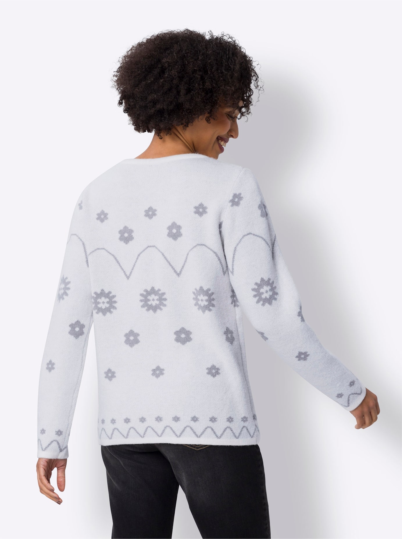 heine Rundhalspullover »Jacquard-Pullover«