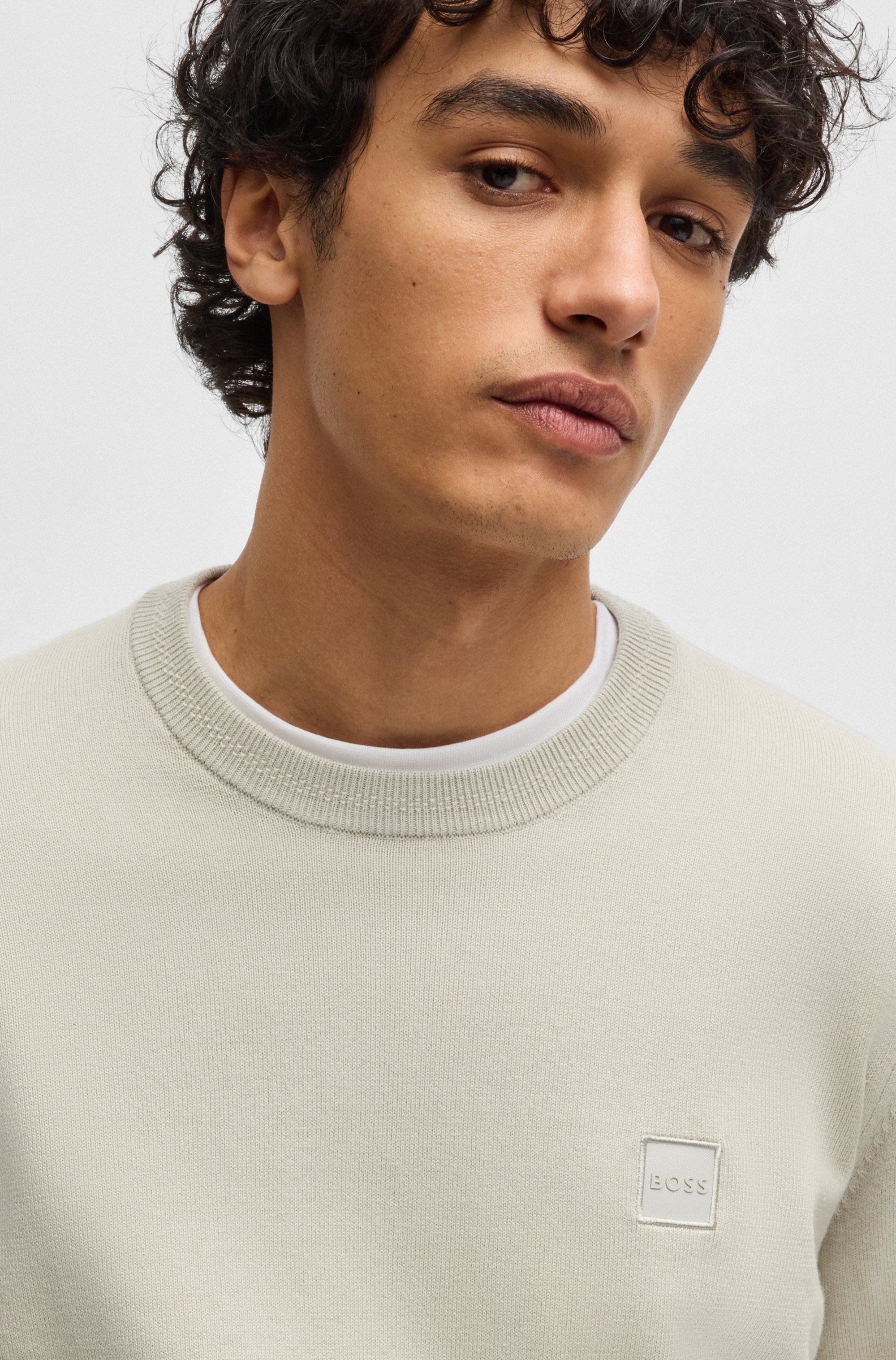 BOSS ORANGE Strickpullover »Kanovano«, mit Rundhalsausschnitt