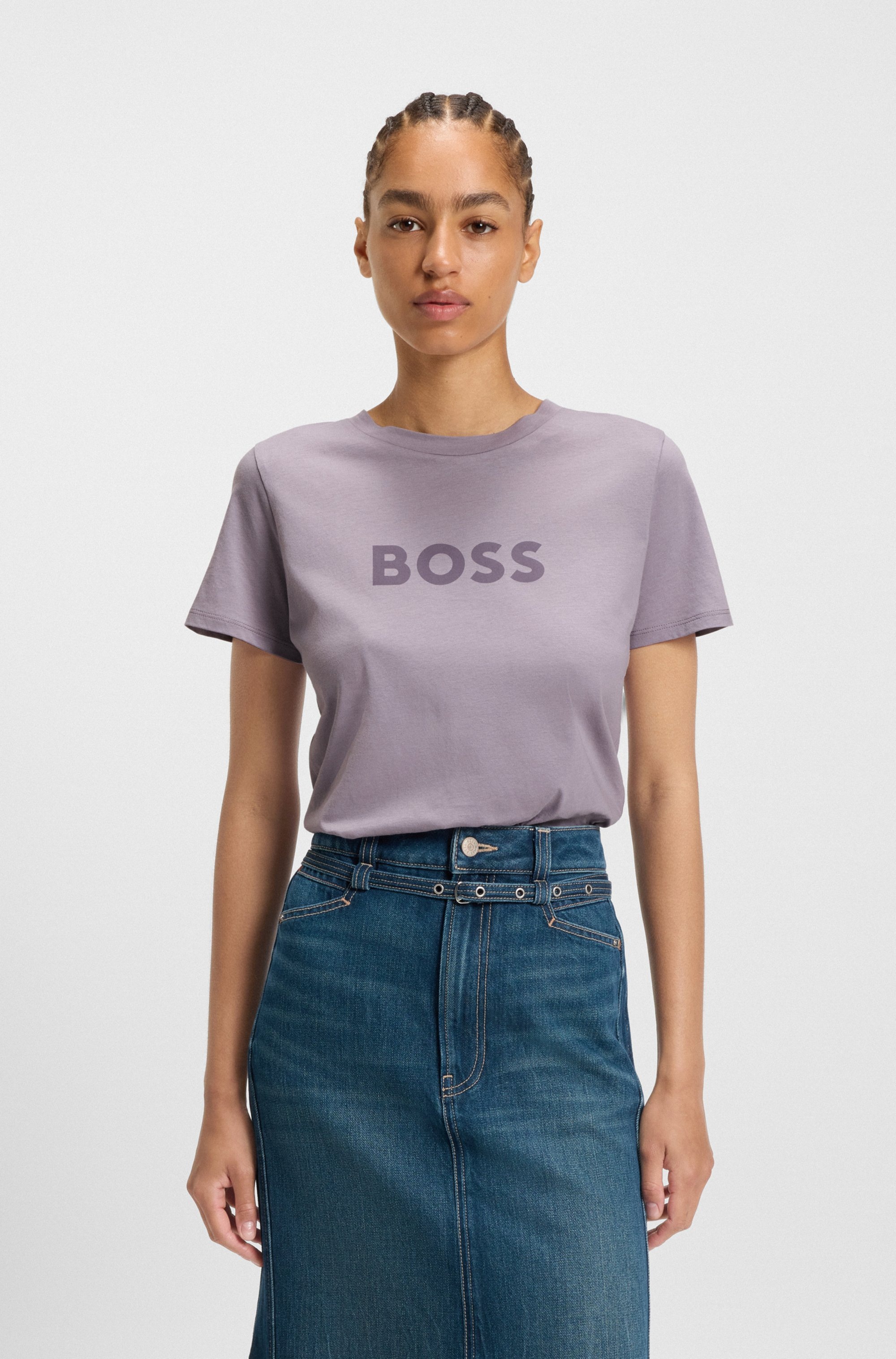 BOSS ORANGE T-Shirt »C_Elogo_5« mit BOSS-Schriftzug