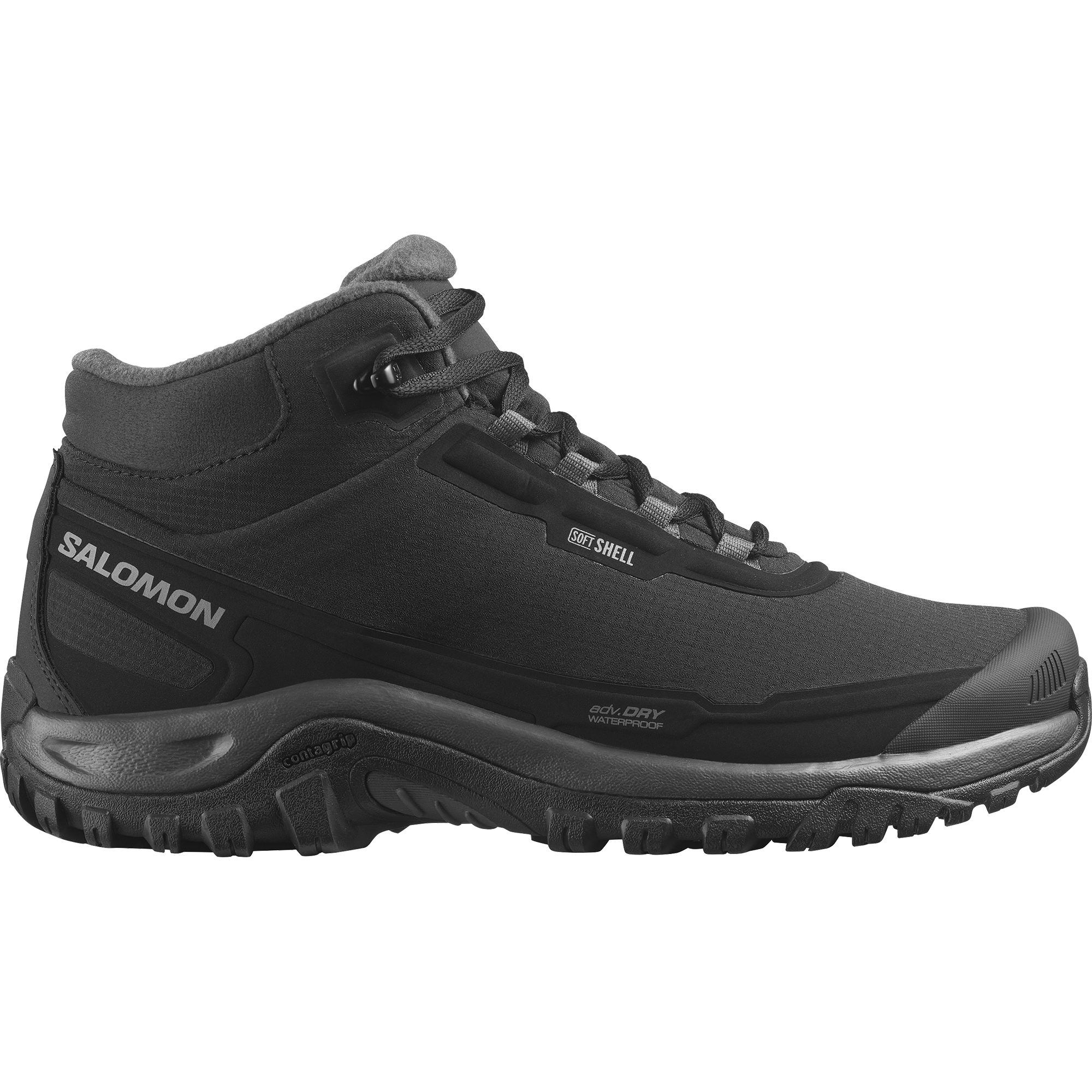 Salomon Schwarz, Asphalt, Castlerock Winterstiefel "Shelter Wp" Winterschuhe, Winterboots, Snowboots, Wasserdicht
