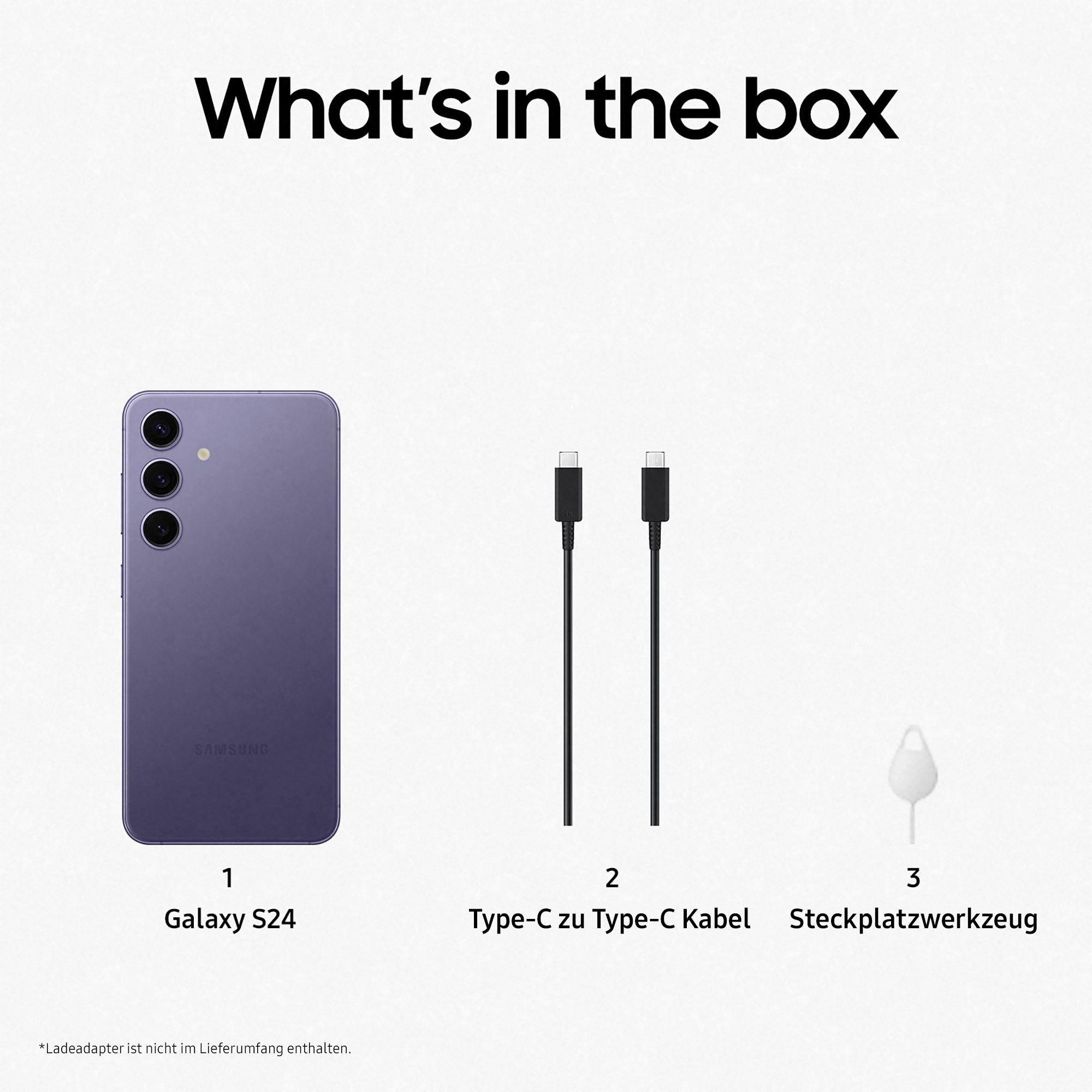 Samsung Smartphone »Galaxy S24«, Cobalt Violet, AI-Funktionen