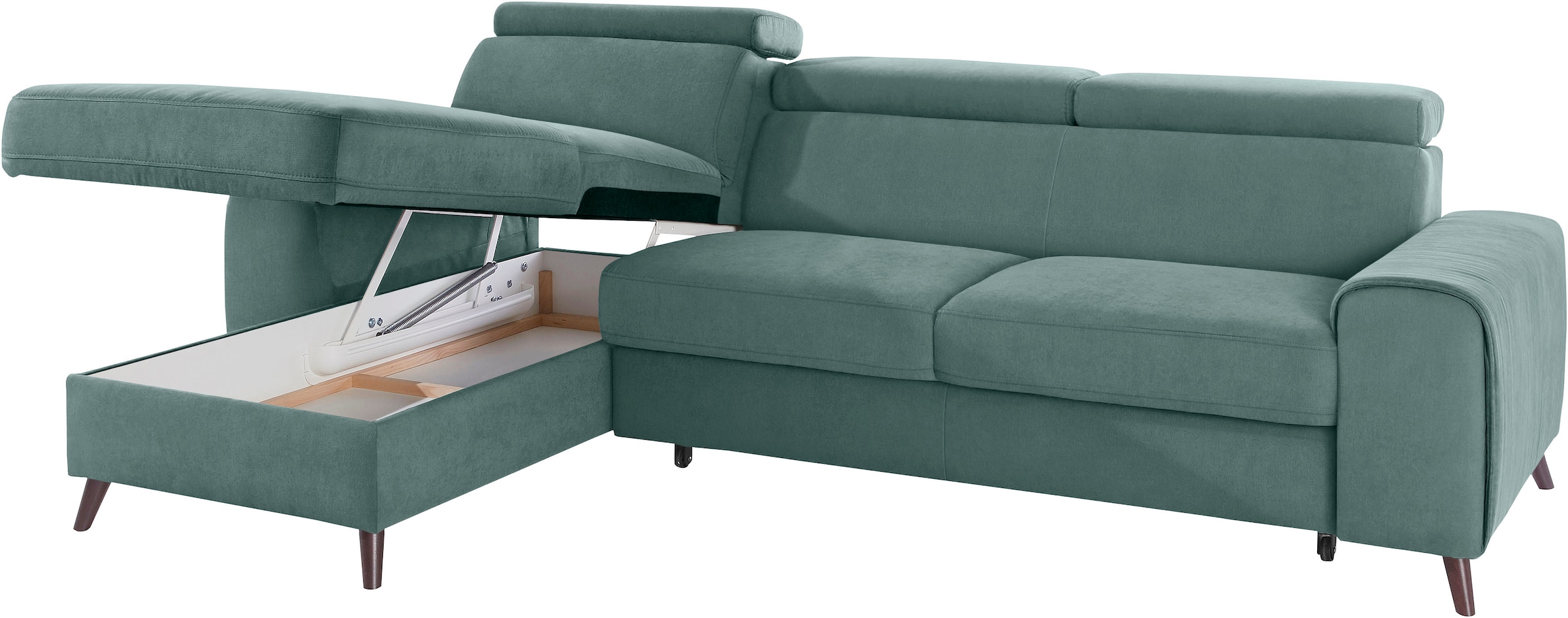 bestellen Jelmoli-Versand Bettfunktion »Forza«, mit exxpo fashion | bzw. Rückenverstellung, sofa online inklusive Ecksofa wahlweise - Kopf-