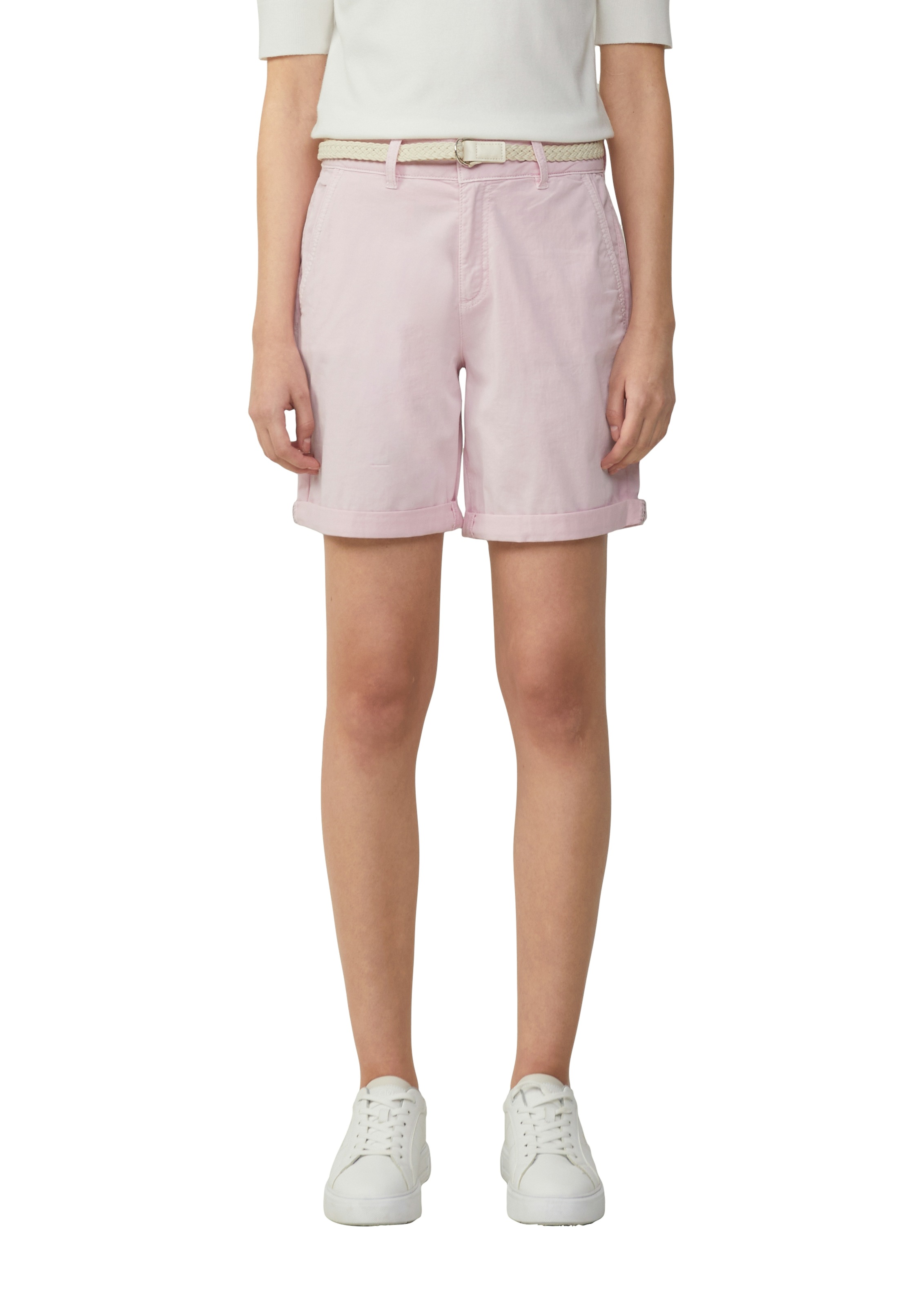 s.Oliver Chinoshorts Sommerhose mit geflochtenem Gürtel