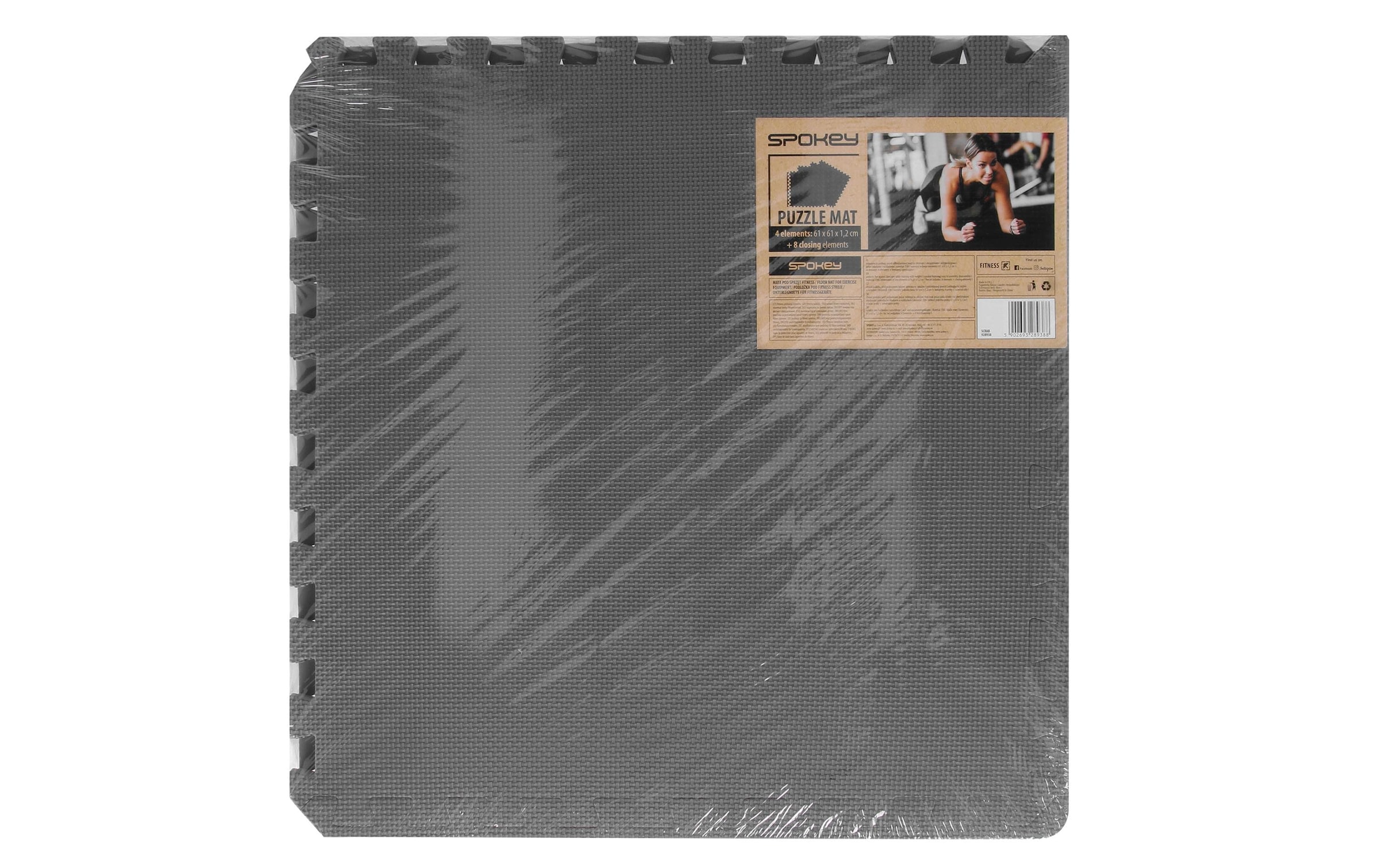 Spokey Bodenschutzmatte »Puzzle Schutzmatte schwarz«