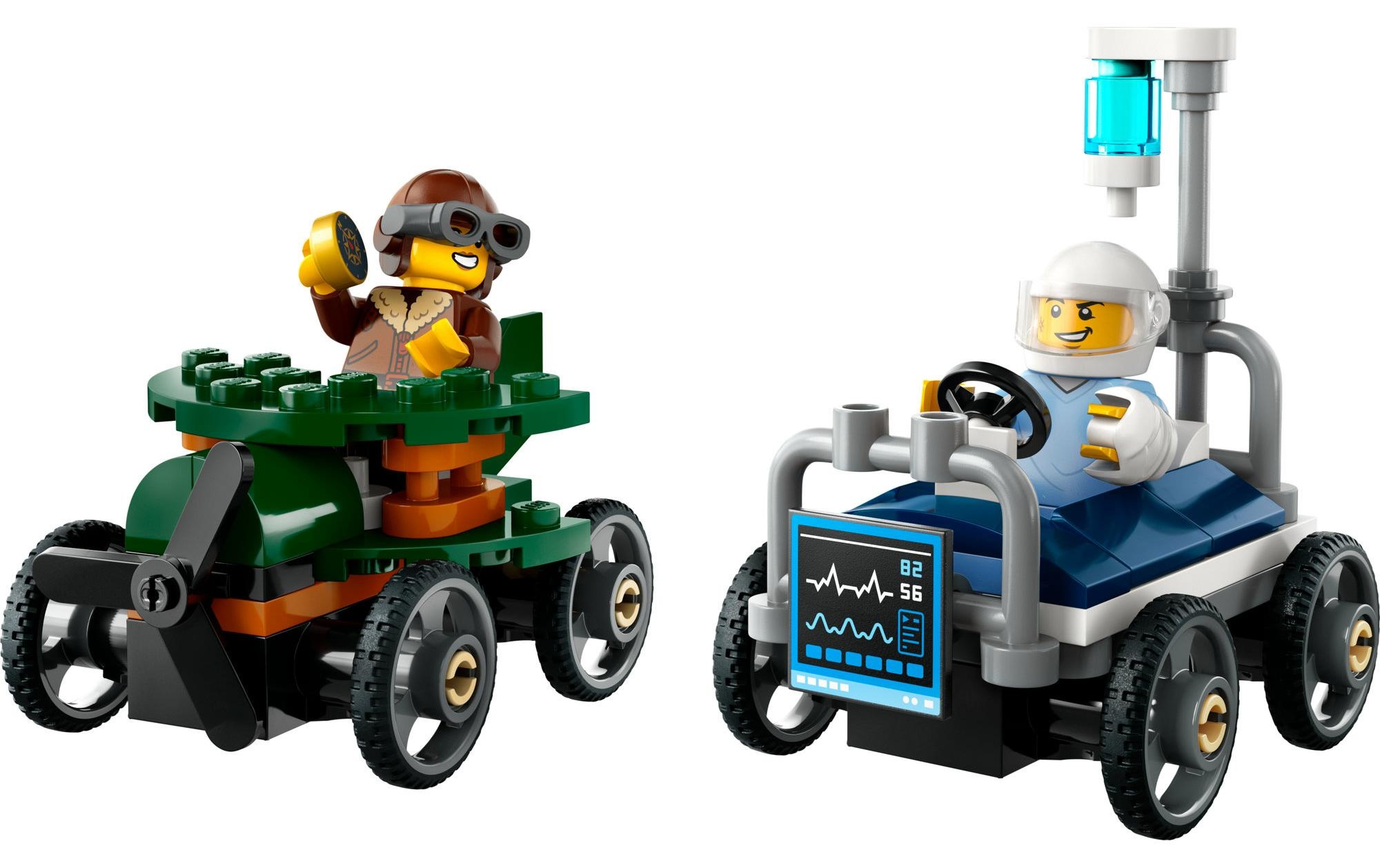 LEGO® Spielbausteine »City Flugzeug vs. Krankenhausbett 60460«, (70 St.)