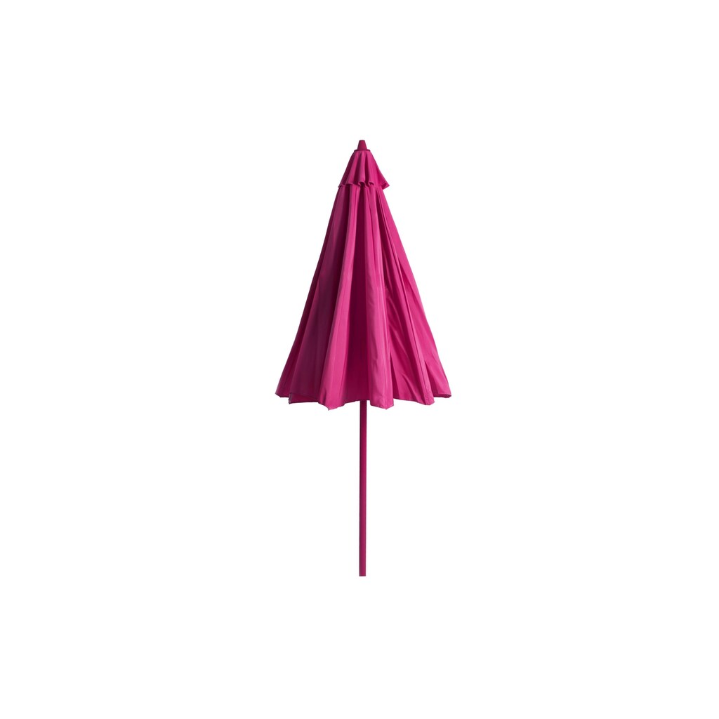 FURBER Sonnenschirm »Ø 270 cm, Aluminium, Push-up, Pink«