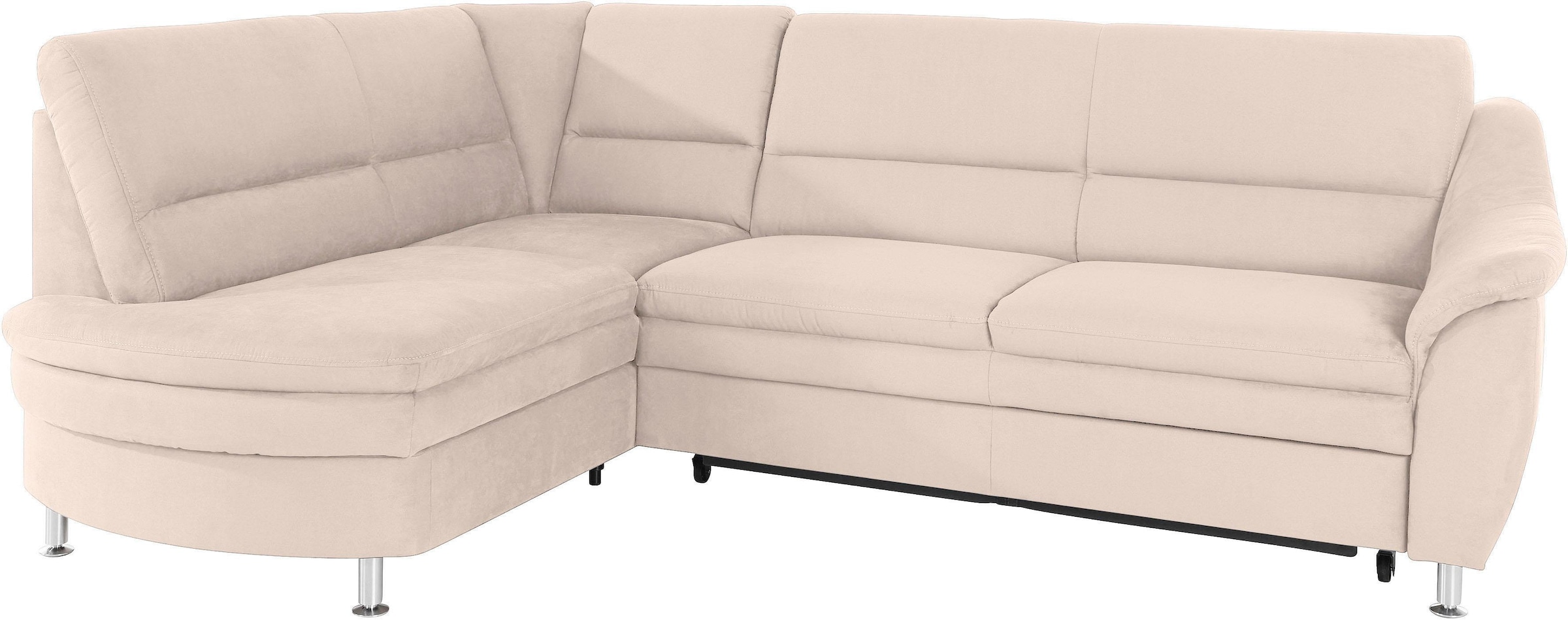 Places of Style Ecksofa »Cardoso L-Form«, Federkern, wahlweise mit Bett, Schubkasten