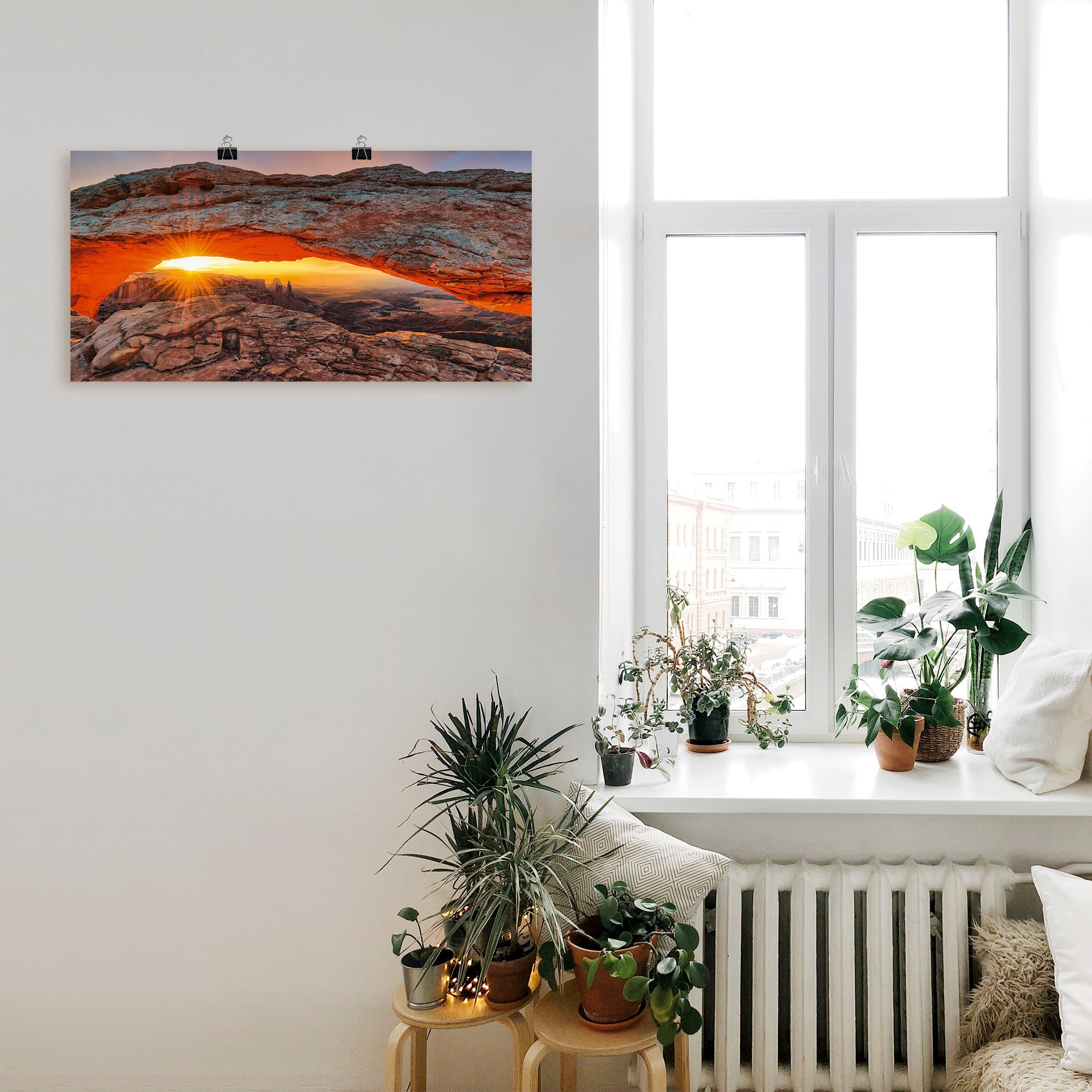 Artland Wandbild »Iconic Mesa Arch«, Felsen, (1 St.), als Alubild, Outdoorbild, Leinwandbild, Poster in verschied. Grössen