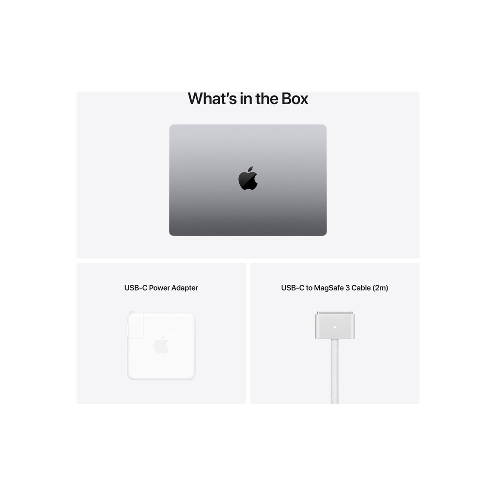 Apple Notebook »MacBook Pro«, 35,92 cm, / 14,2 Zoll, Apple, M1 Pro, M1, 512 GB SSD, MKGP3SM/A
