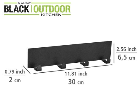 WENKO Wandrollenhalter »Modell Ima«, (Set, 2 St.), magnetischer Küchenrollenhalter und Hakenleiste