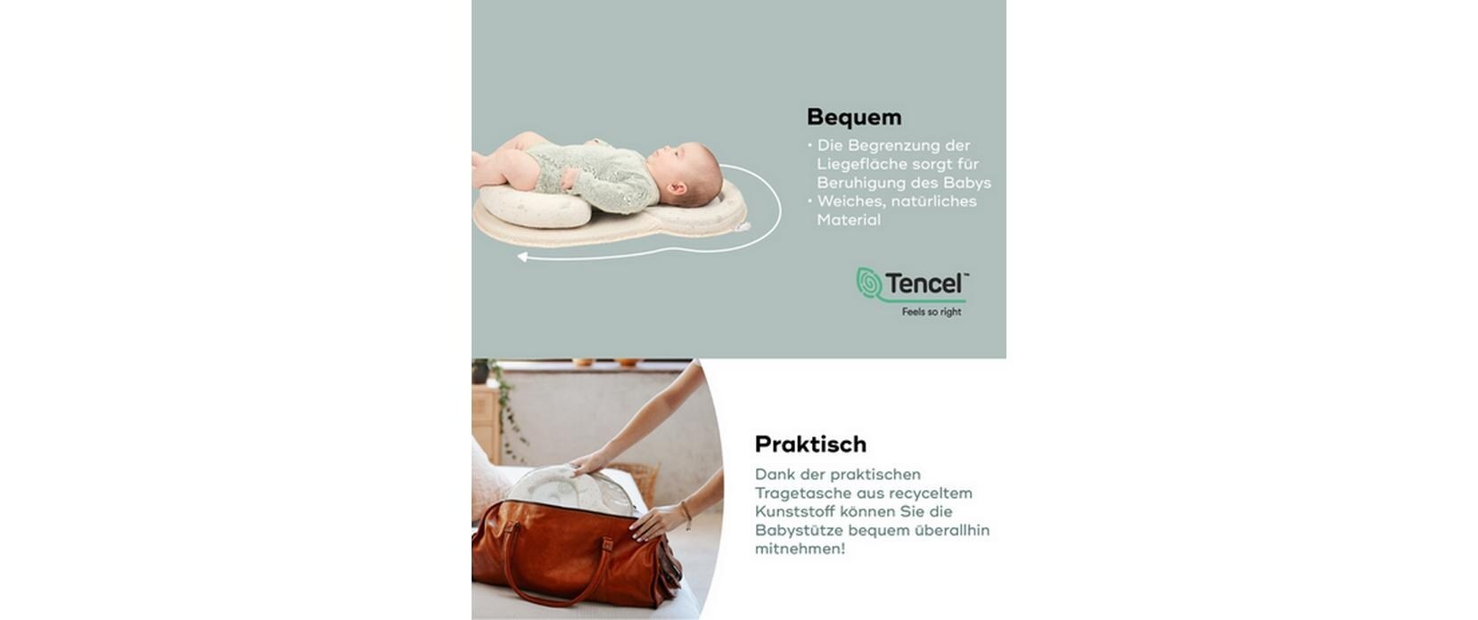 BABYMOOV Nackenkissen »Cosydream Fresh Mineral Beige«
