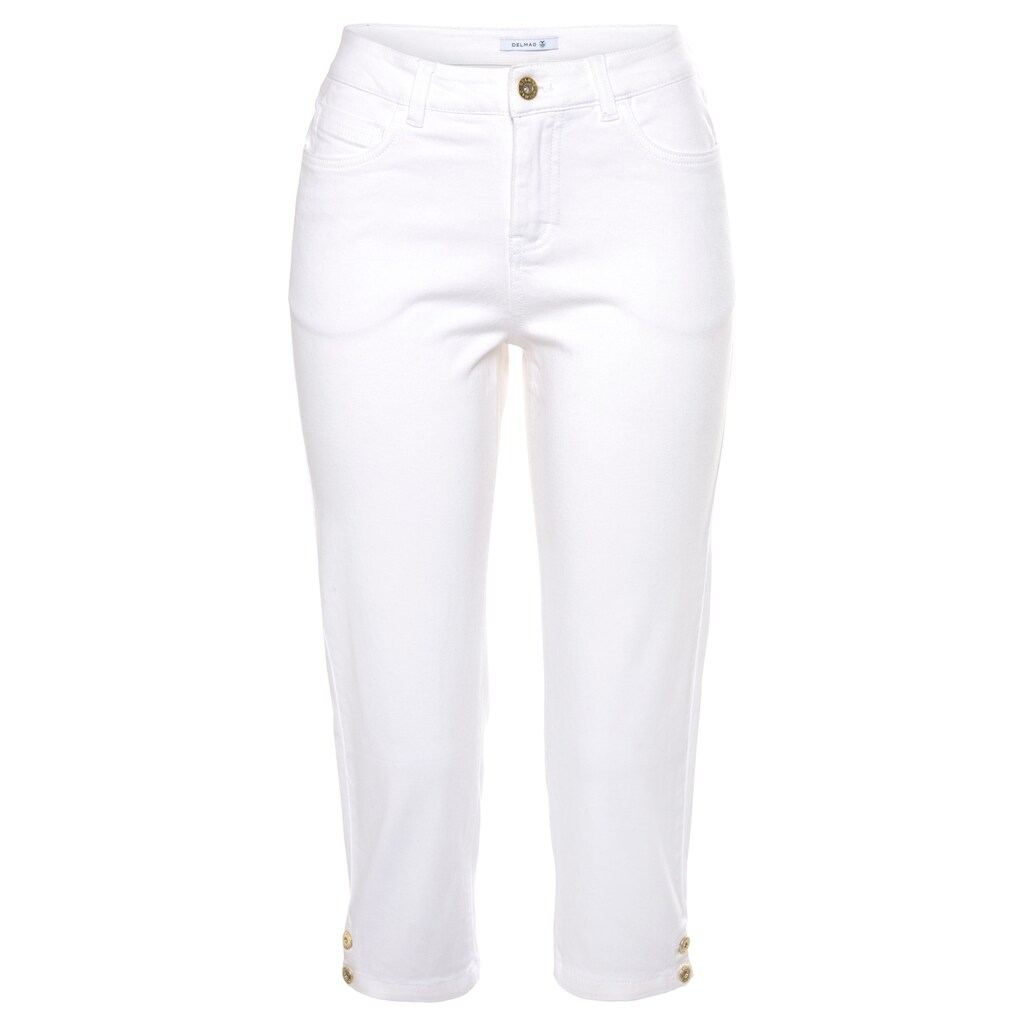 DELMAO 3/4-Hose, mit edel sportiven Schmuck-Knöpfen am Saum ---NEUE MARKE!