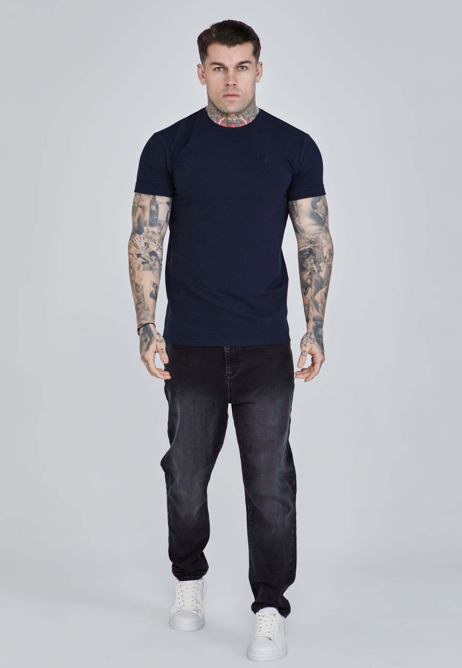 Siksilk T-Shirt »Siksilk T-Shirt Roll Sleeve T-Shirt«